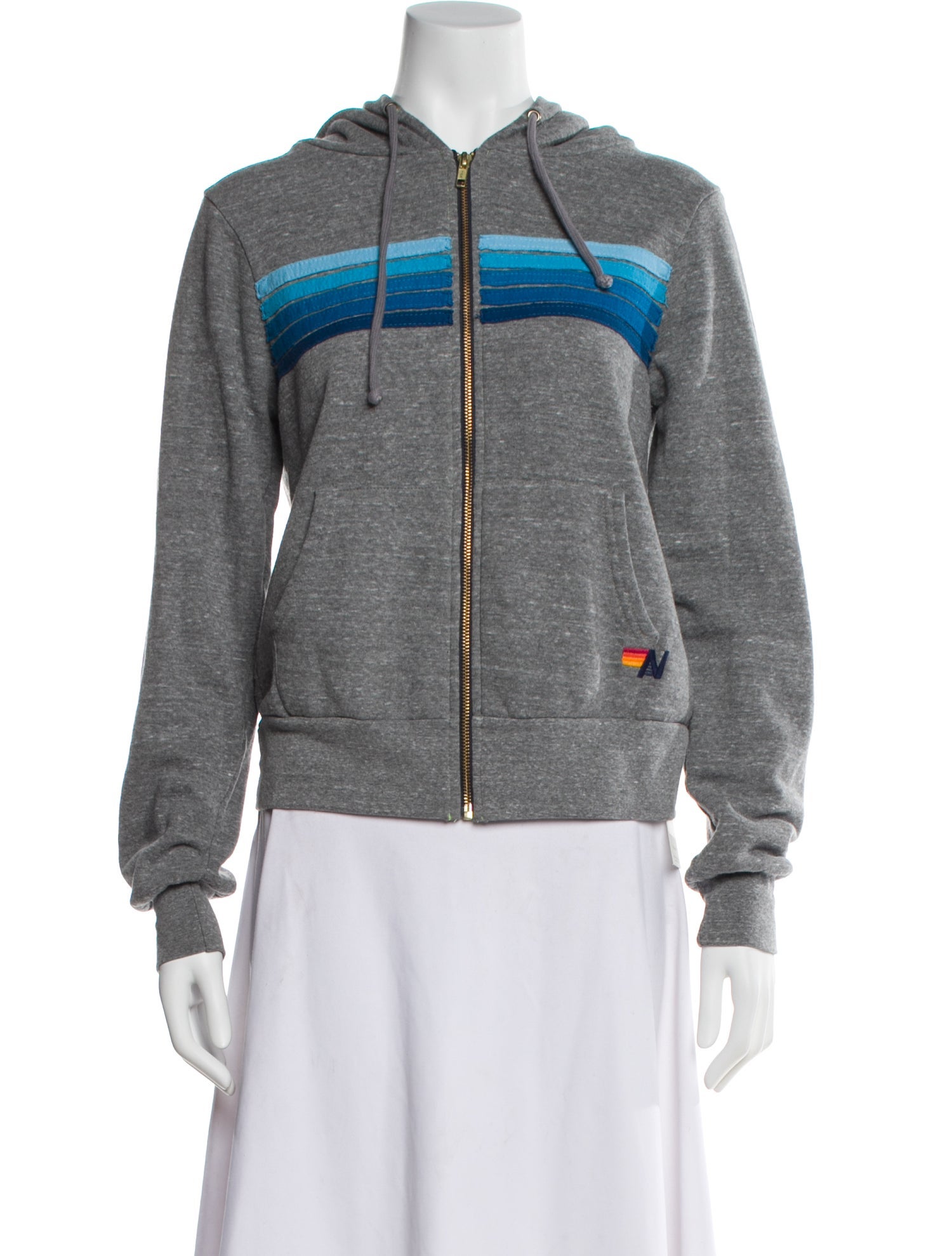 Aviator Nation Striped Crew Neck Sweater