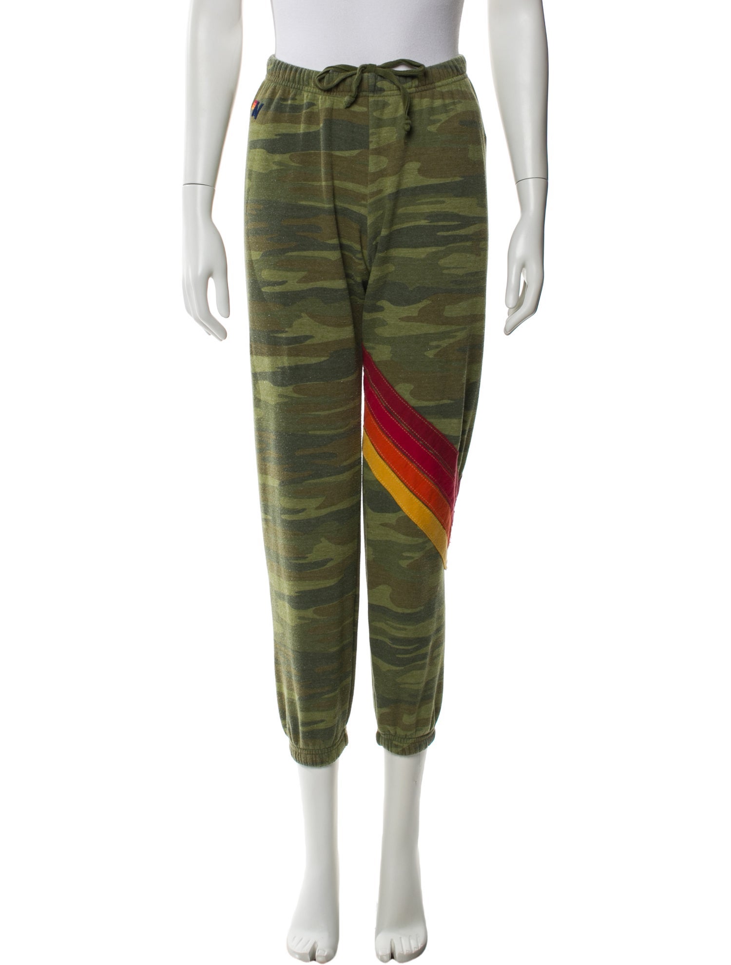 Aviator Nation Camouflage Print Wide Leg Pants