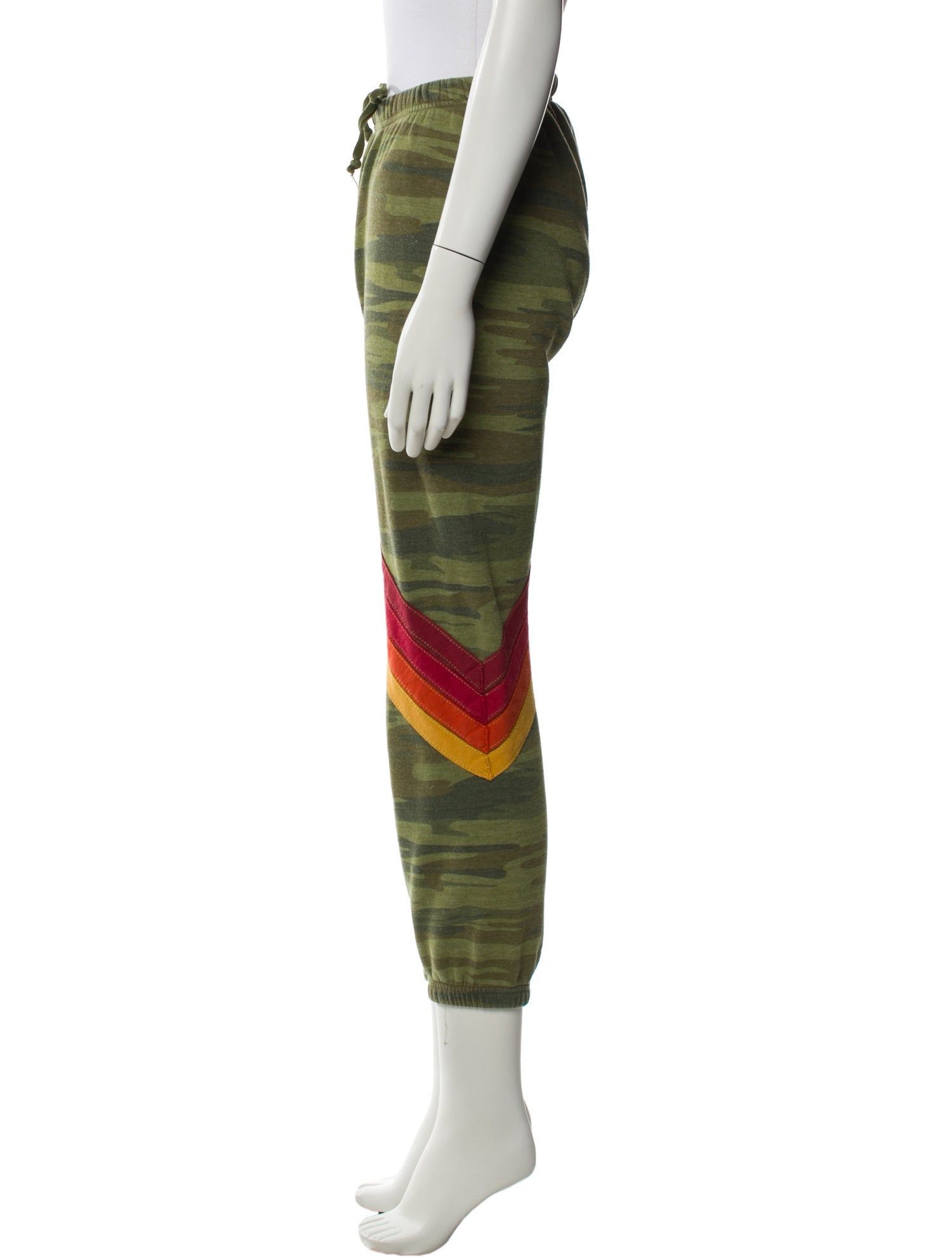 Aviator Nation Camouflage Print Wide Leg Pants