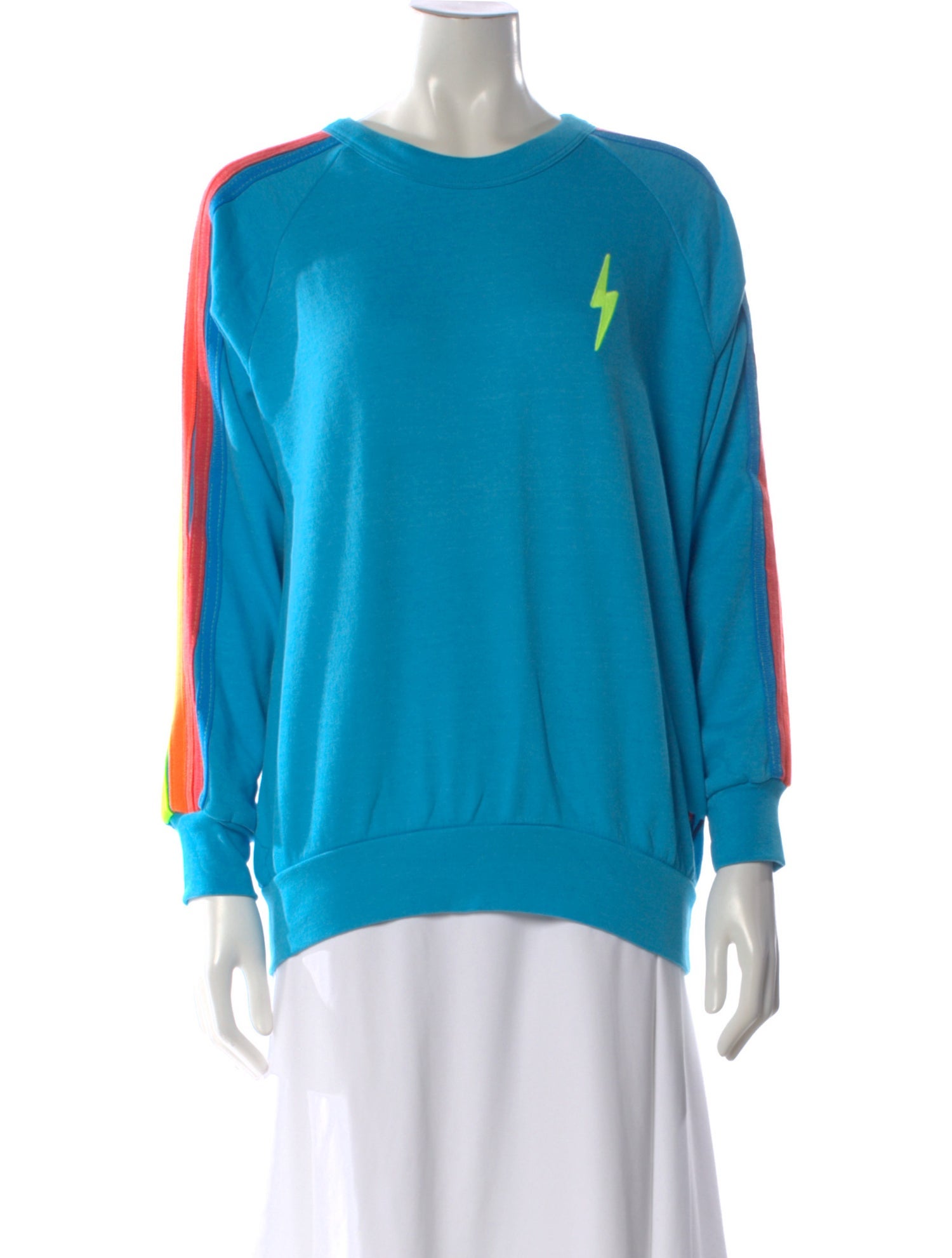 Aviator Nation Patterned Crew Neck Sweatshirt