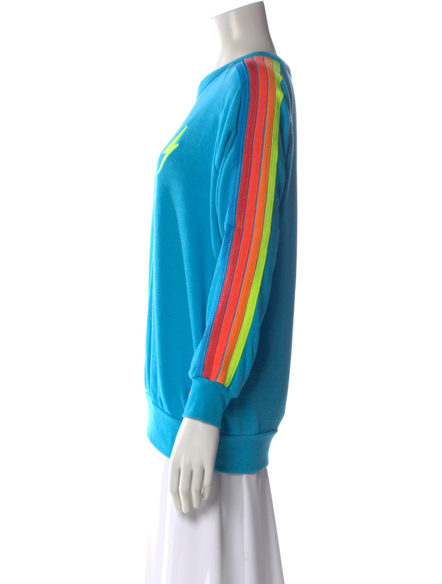 Aviator Nation Patterned Crew Neck Sweatshirt