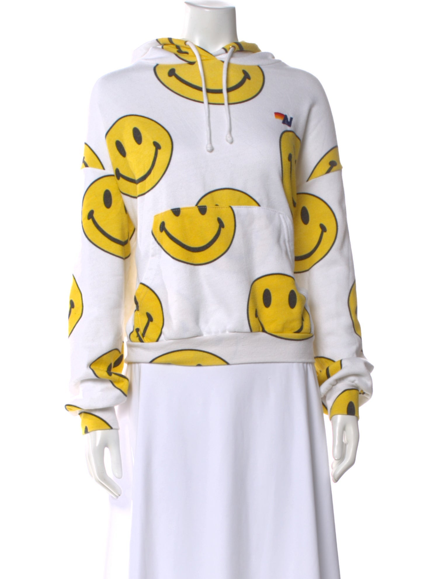 Aviator Nation Graphic Print Crew Neck Hoodie