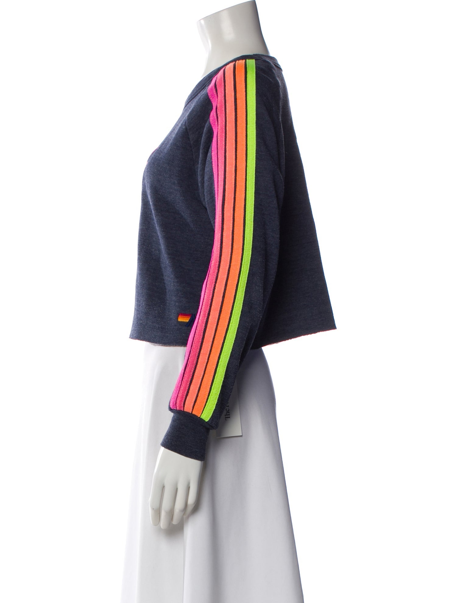 Aviator Nation Graphic Print Crew Neck Sweater