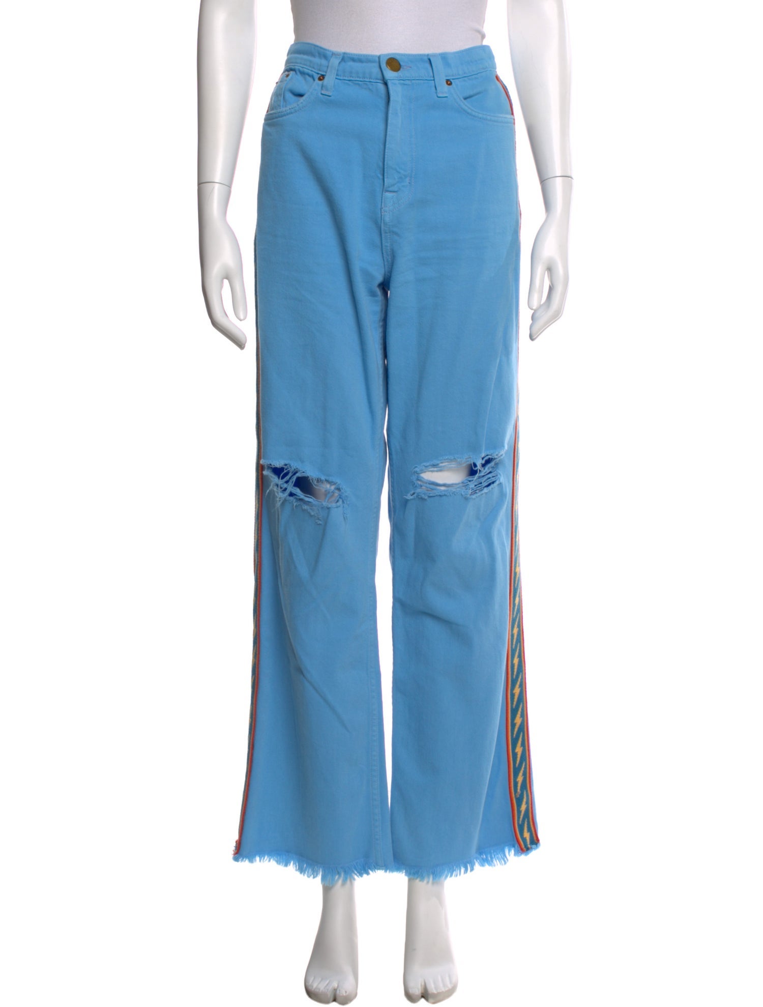 Aviator Nation High-Rise Wide Leg Jeans