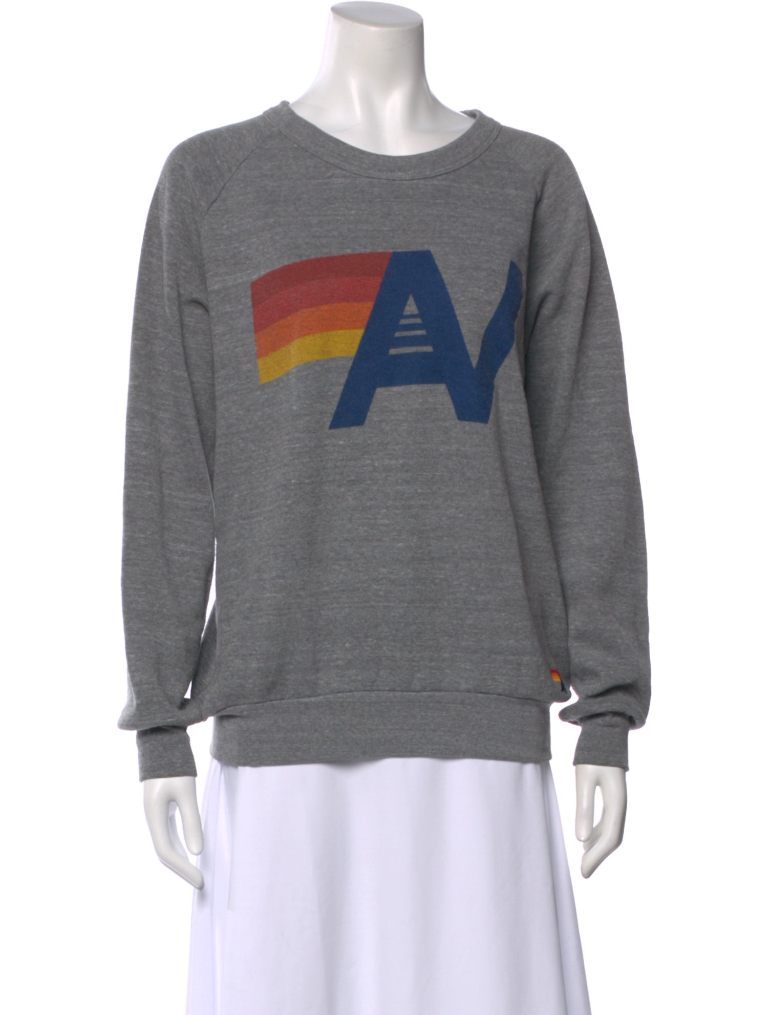 Aviator Nation Graphic Print Crew Neck Sweatshirt