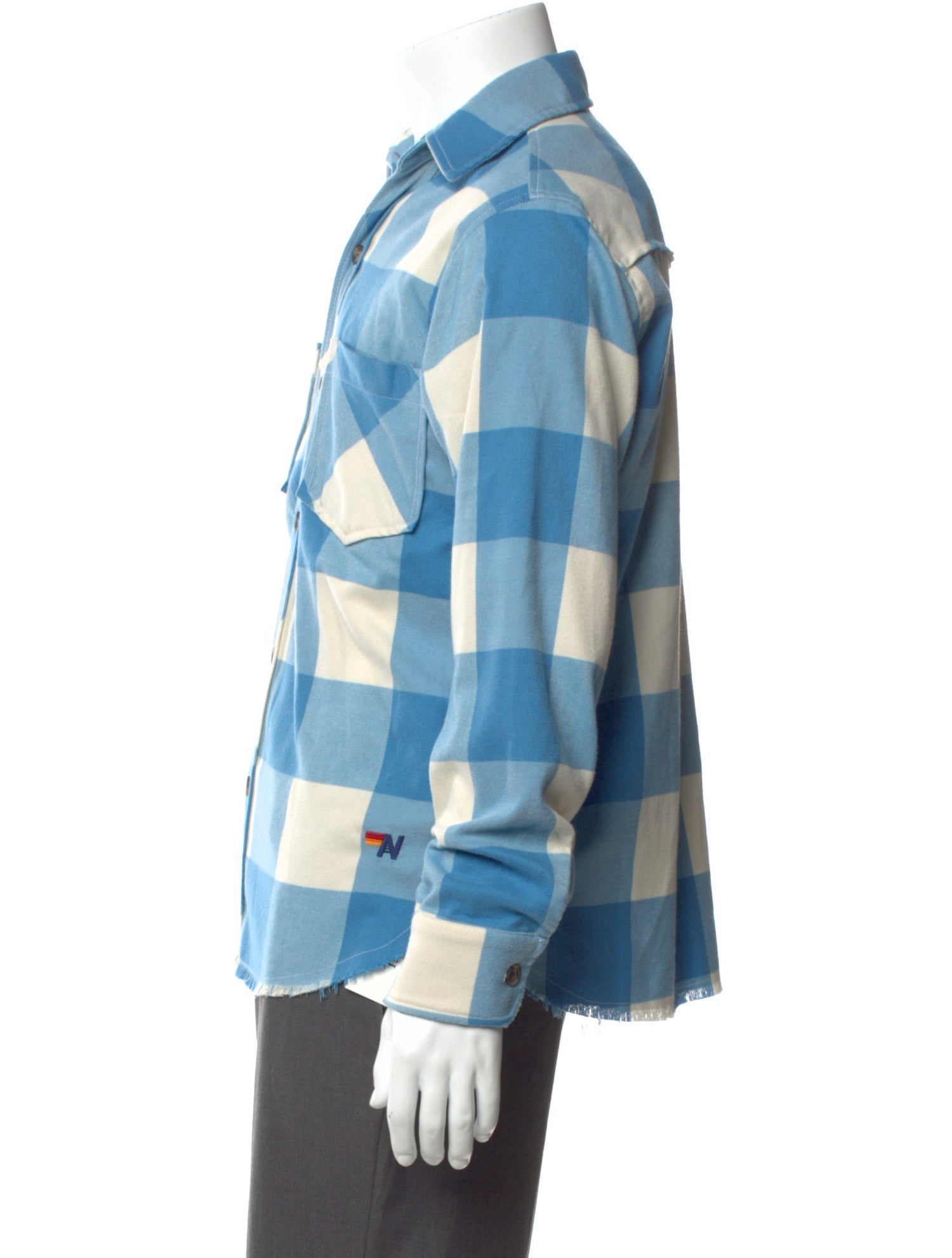 Aviator Nation Plaid Print Long Sleeve Shirt
