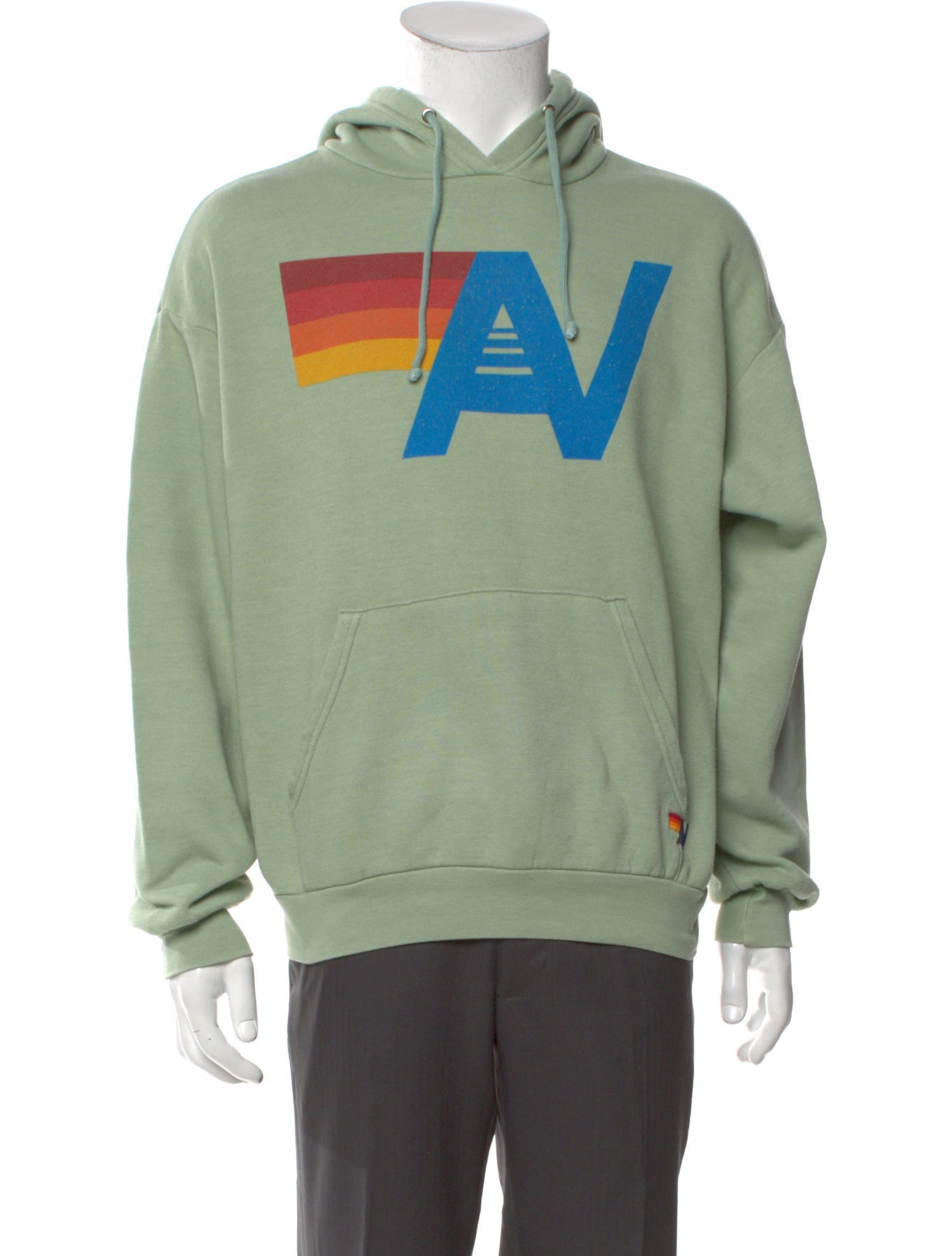 Aviator Nation Graphic Print Crew Neck Hoodie