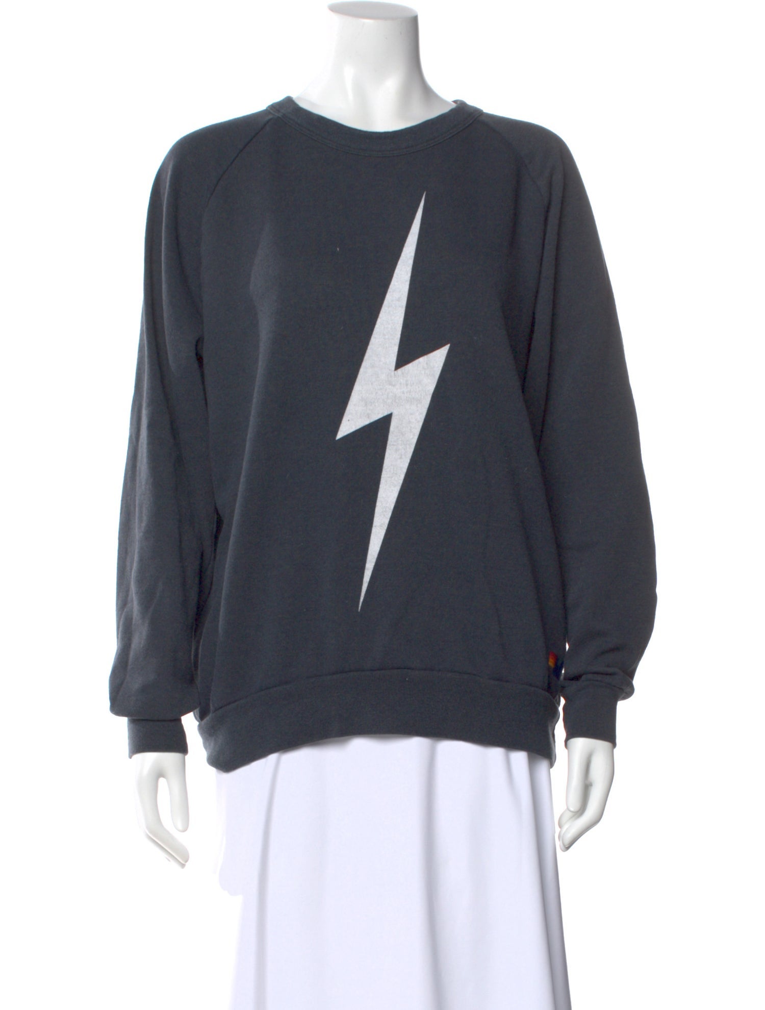 Aviator Nation Graphic Print Crew Neck Sweater