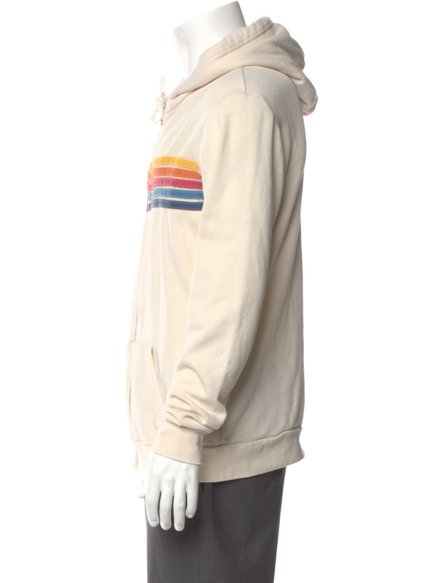 Aviator Nation Striped Mock Neck Cardigan