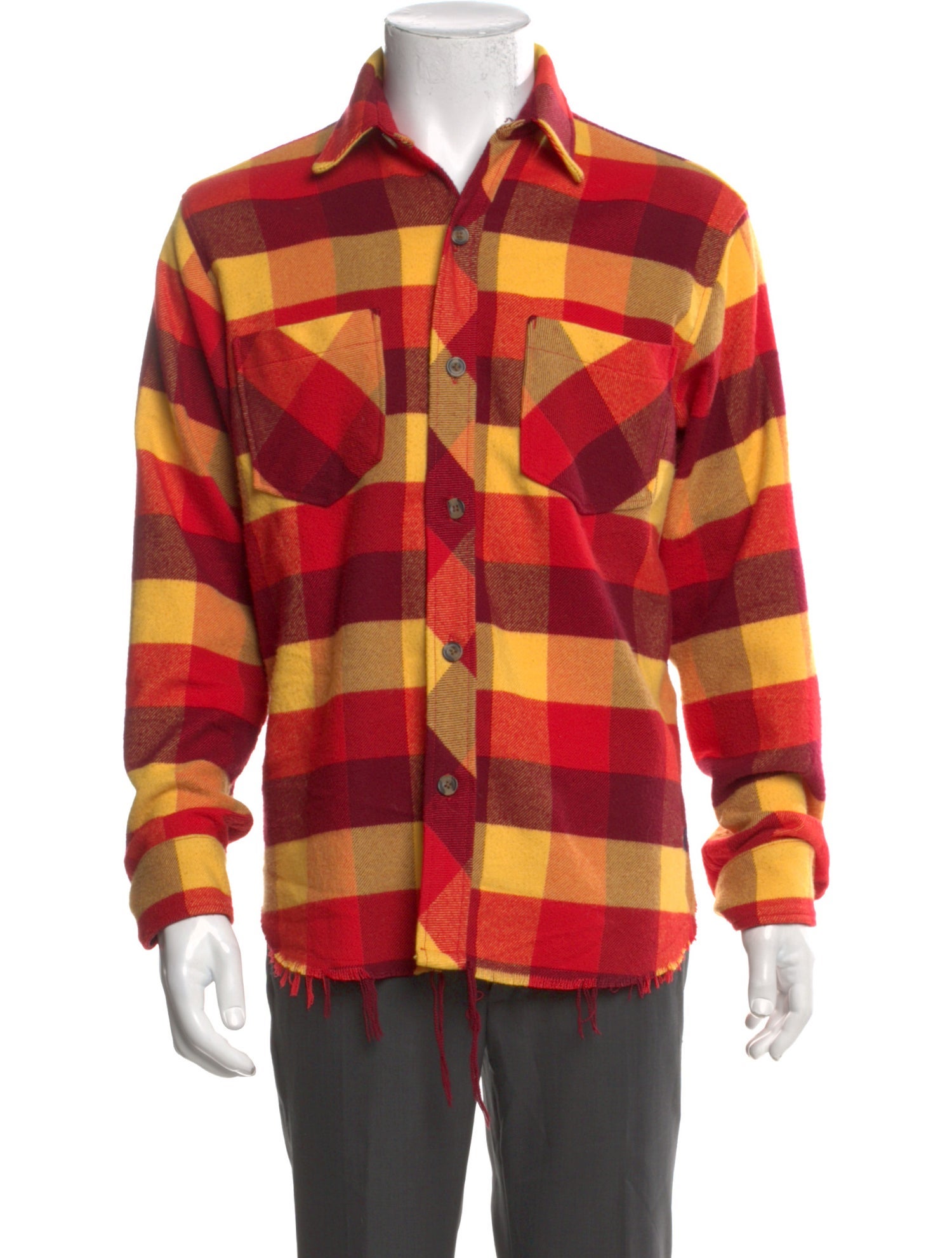 Aviator Nation Plaid Print Long Sleeve Shirt