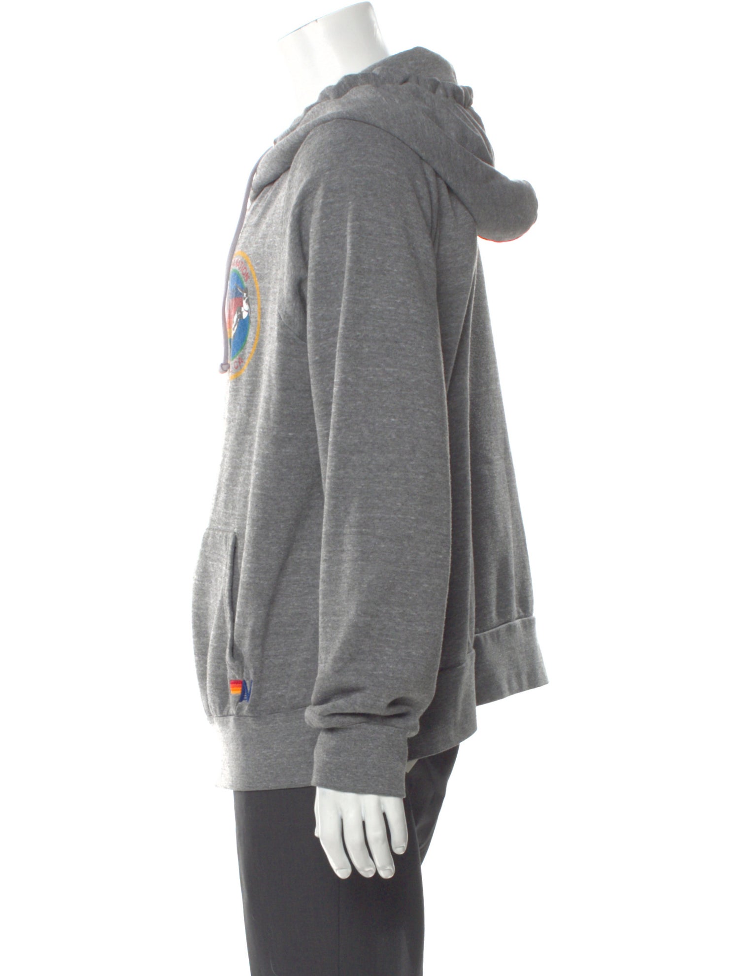 Aviator Nation Graphic Print V-Neck Hoodie