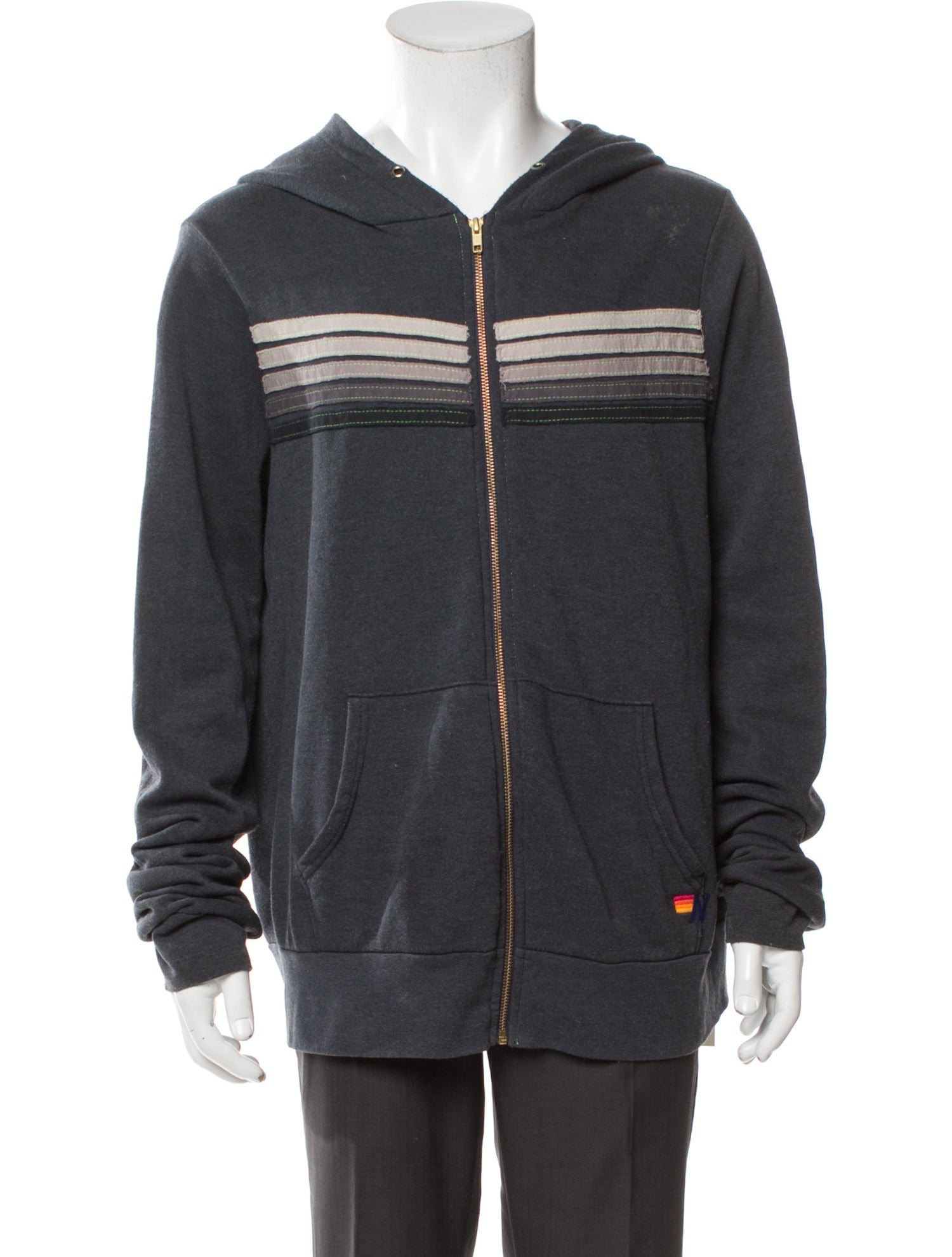 Aviator Nation Striped Bomber Jacket