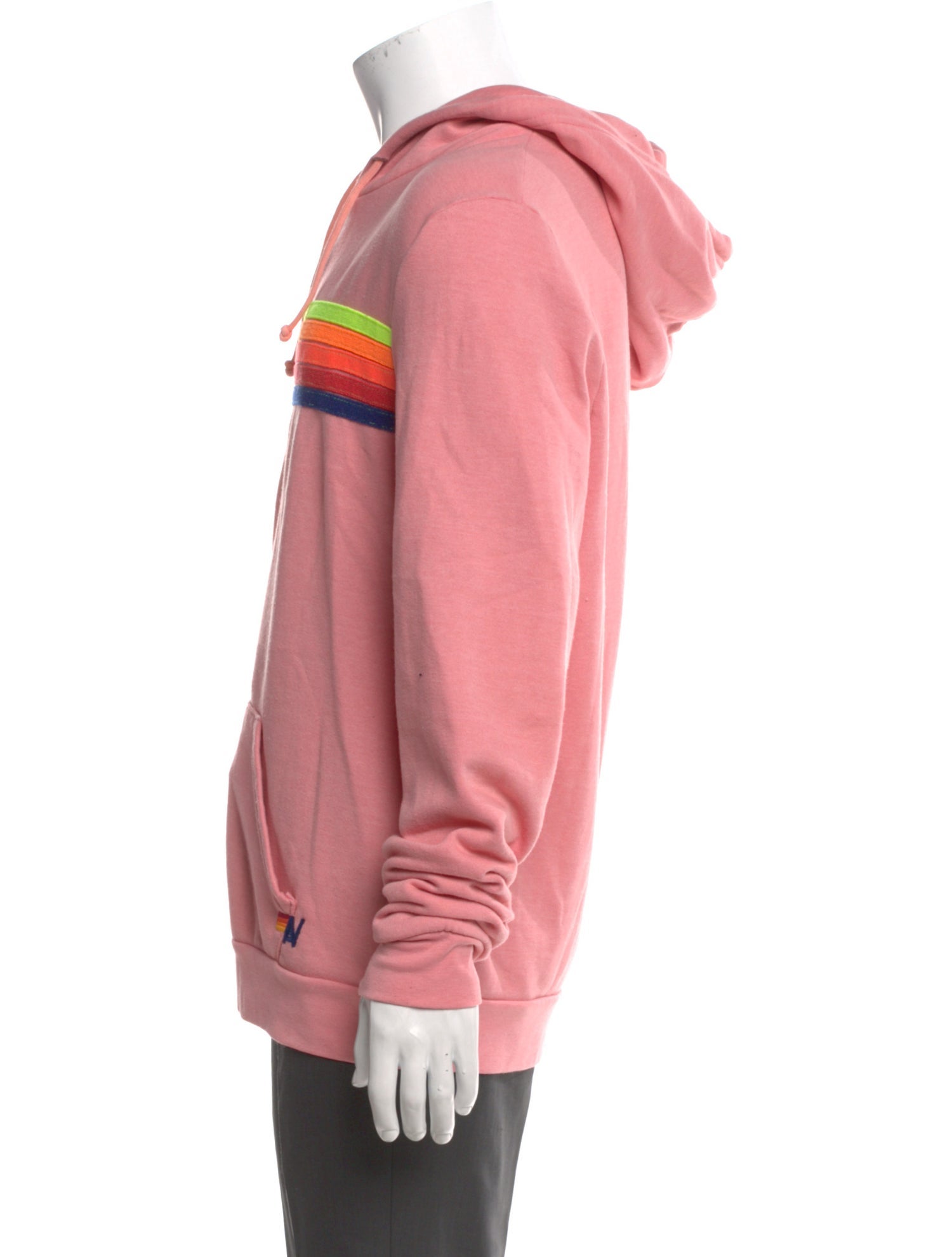 Aviator Nation Striped Crew Neck Hoodie