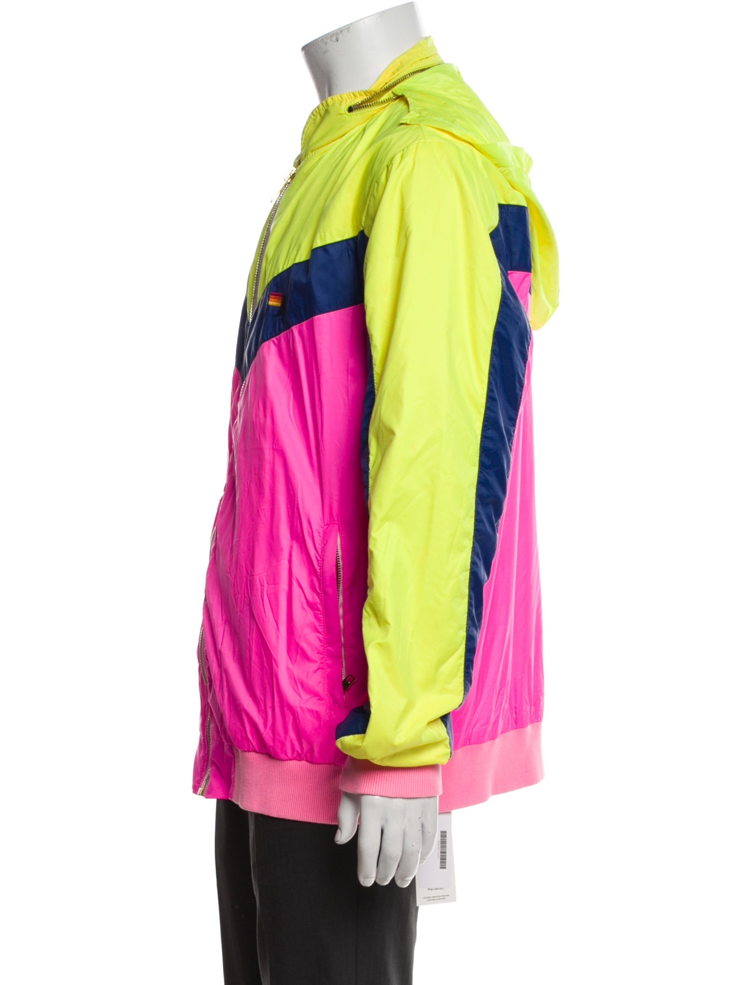 Aviator Nation Colorblock Pattern Windbreaker
