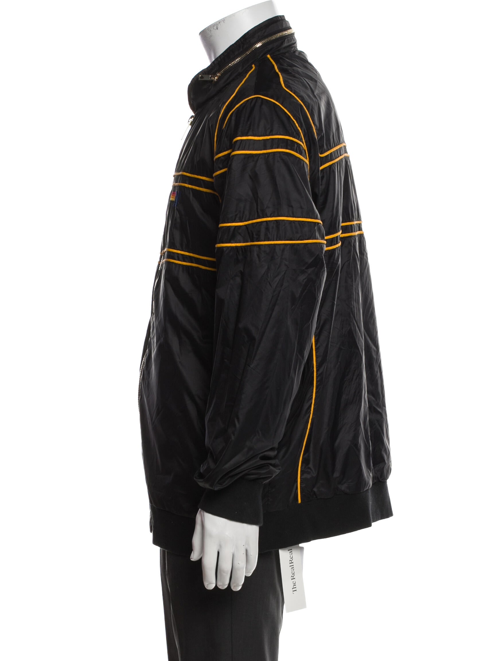 Aviator Nation Striped Bomber Jacket