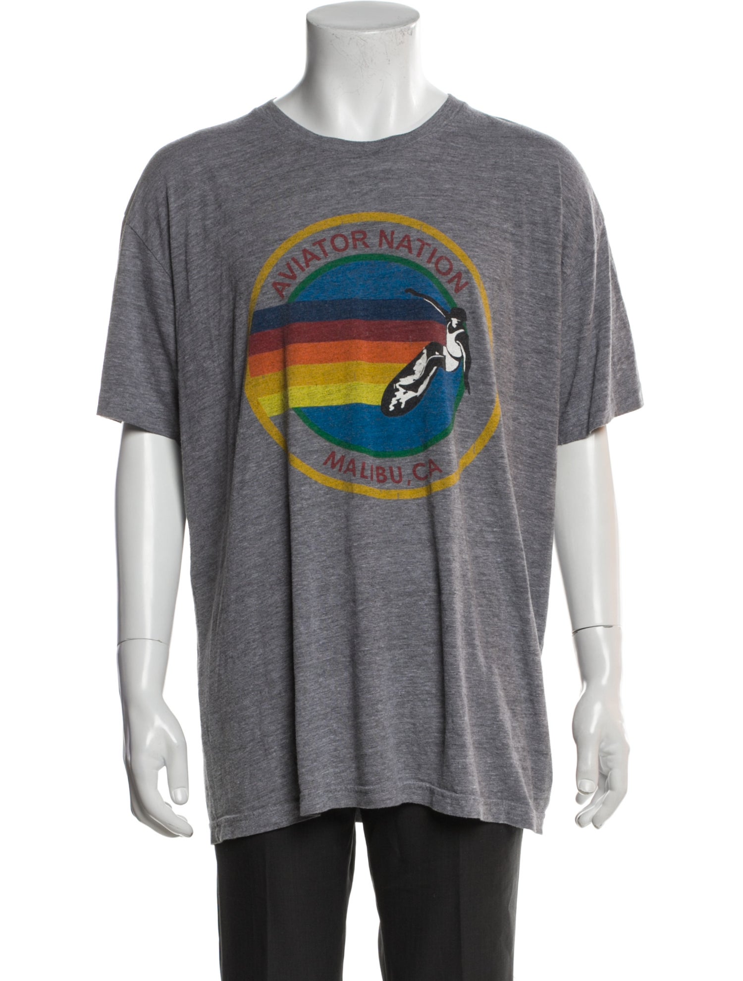 Aviator Nation Graphic Print Crew Neck T-Shirt