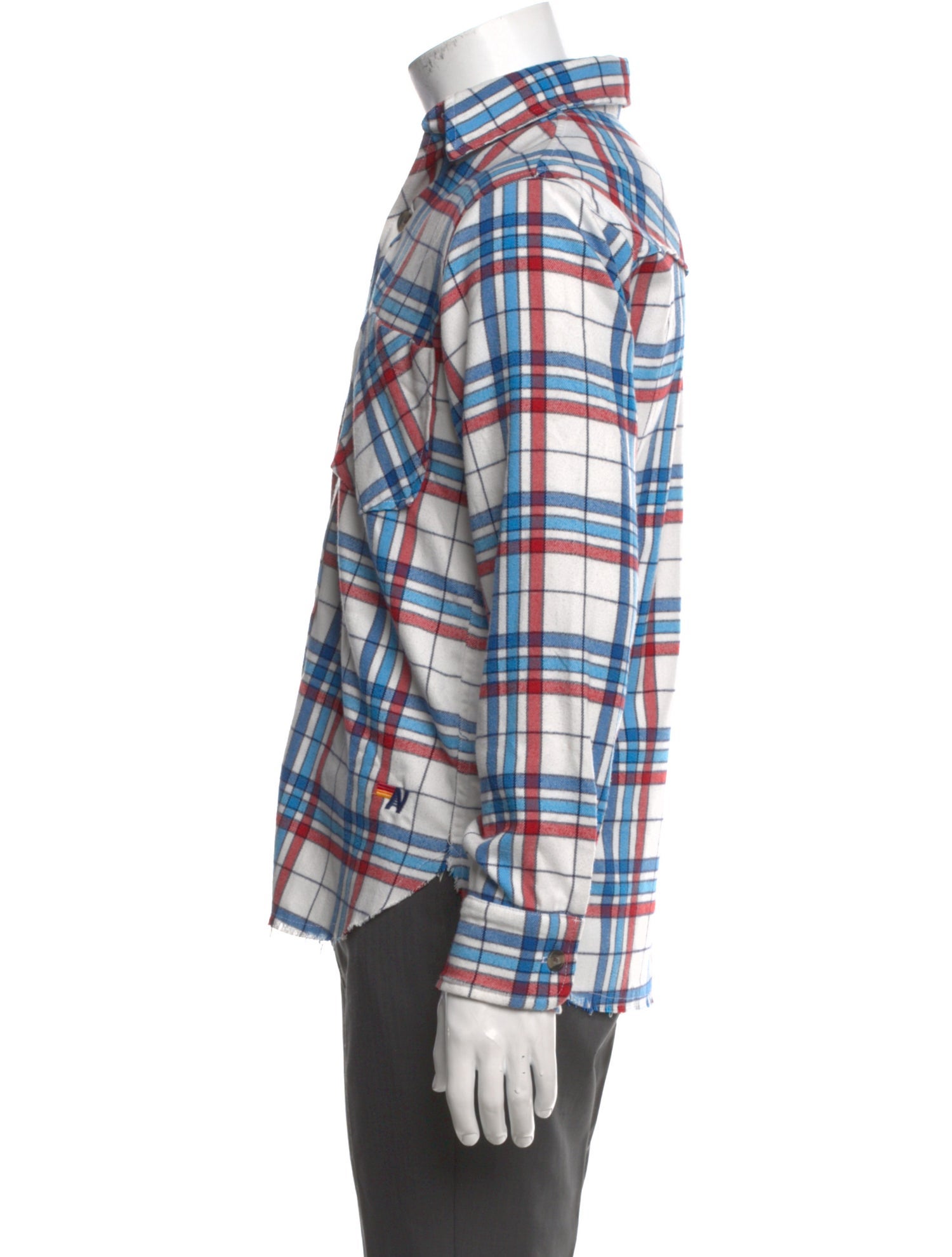 Aviator Nation Plaid Print Long Sleeve Shirt