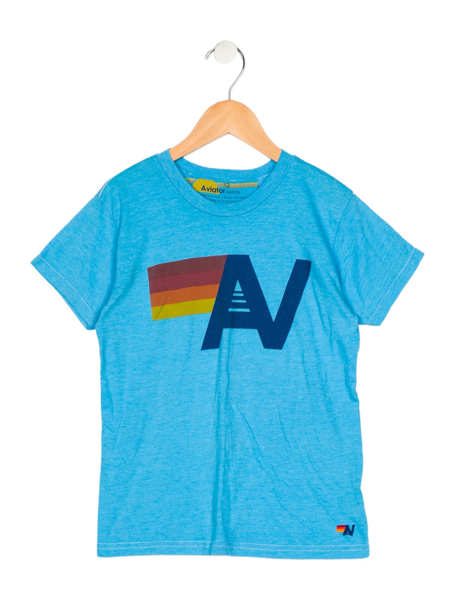 Aviator Nation Boys Pattern Printed Crewneck T-Shirt