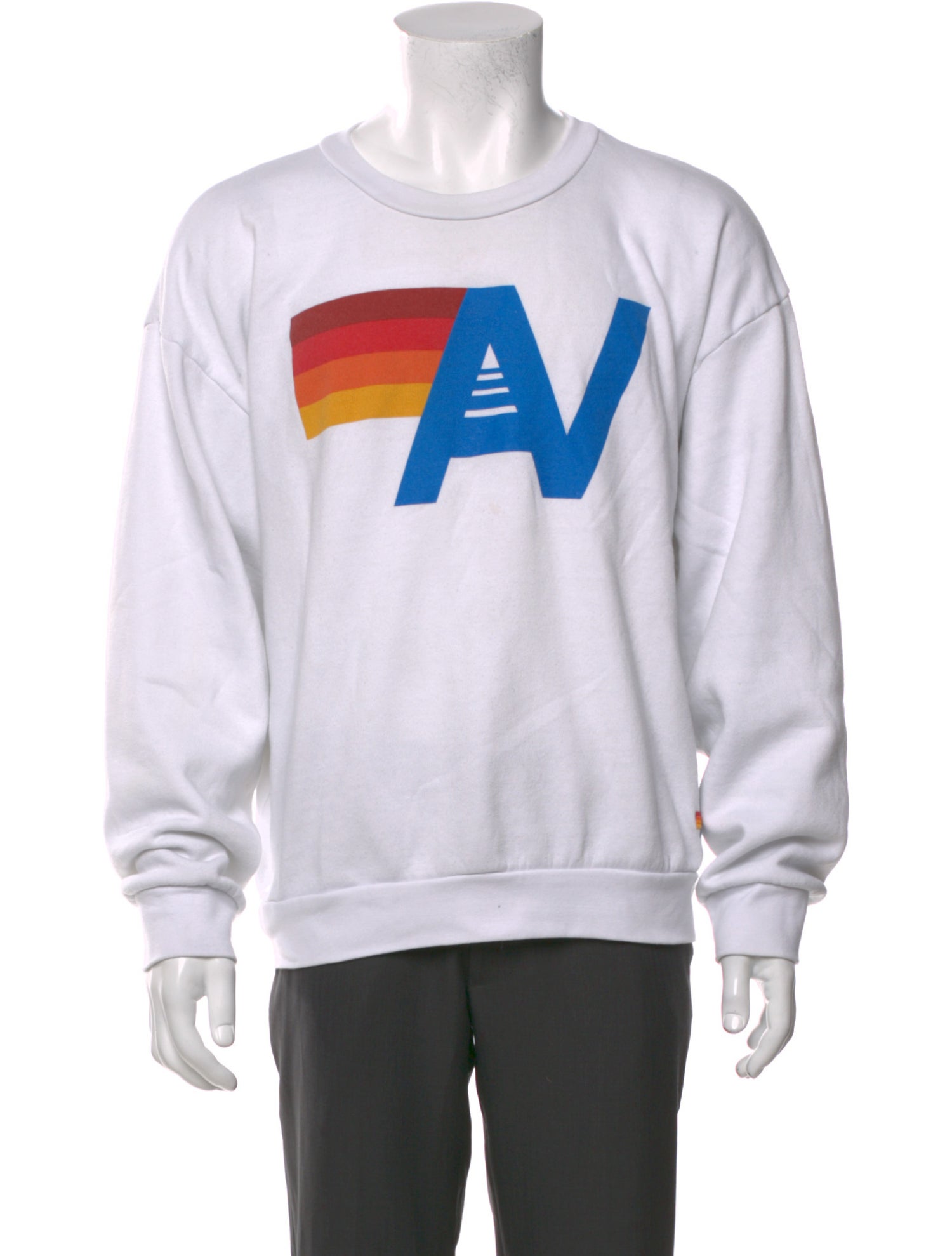 Aviator Nation Graphic Print Crew Neck Pullover