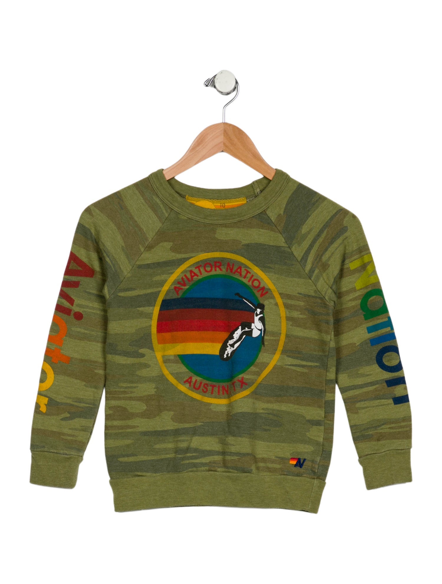 Aviator Nation Boys' Camouflage Long Sleeve Top