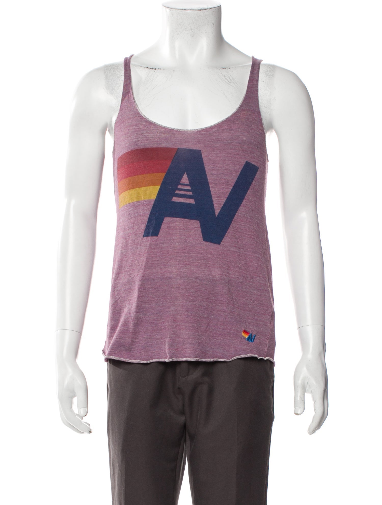 Aviator Nation Graphic Print Scoop Neck Tank