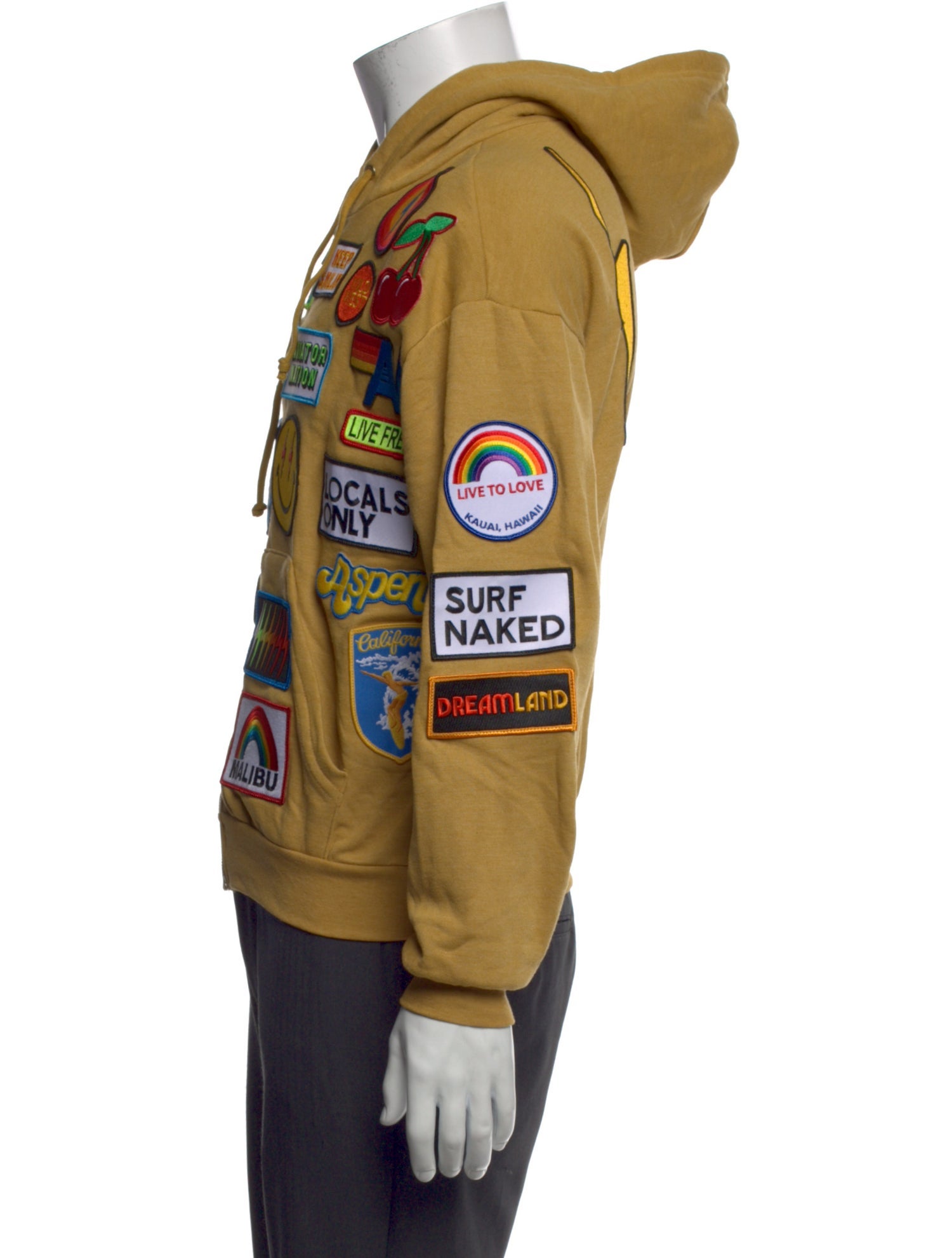 Aviator Nation Printed Crew Neck Hoodie