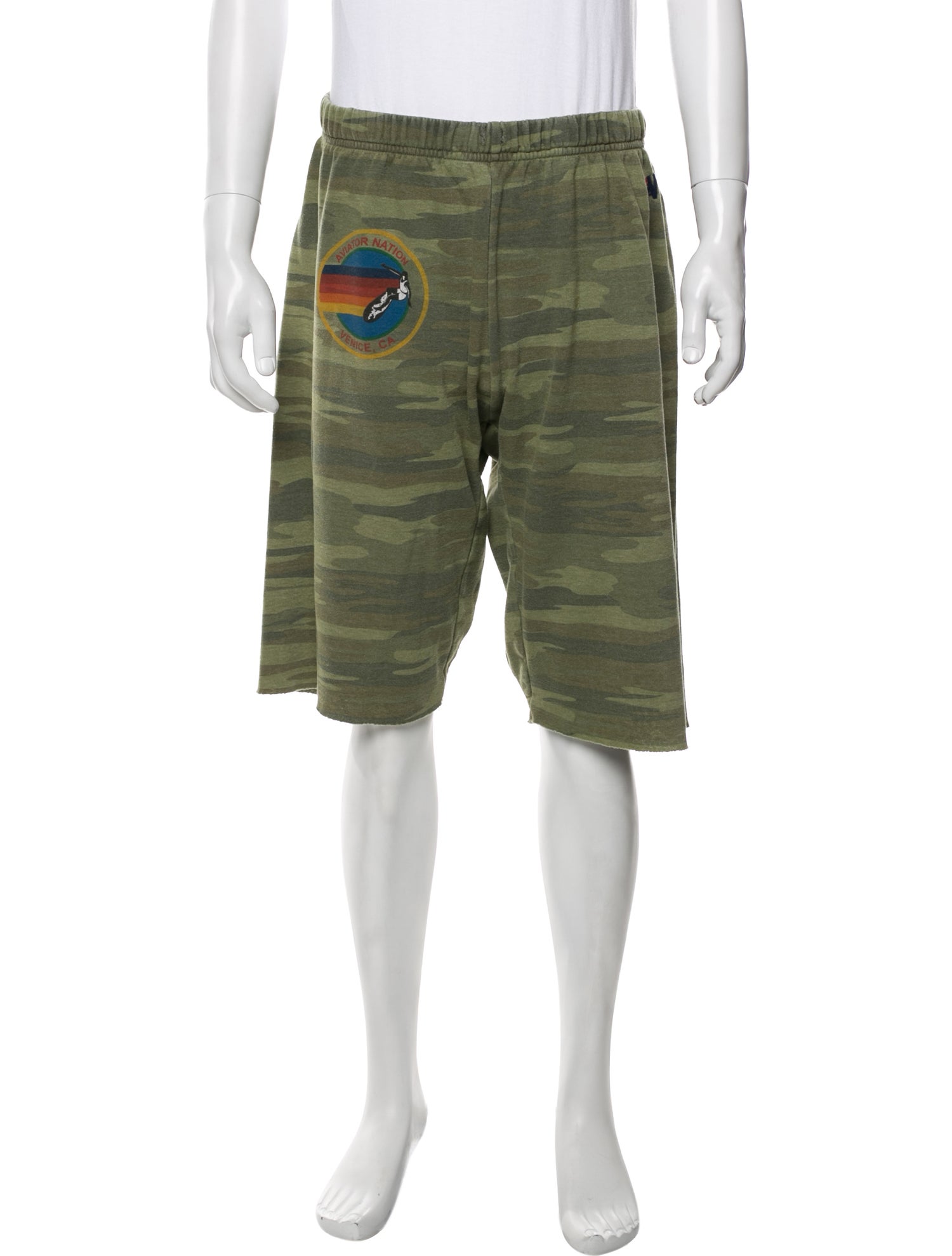 Aviator Nation Camouflage Print Jogger Shorts