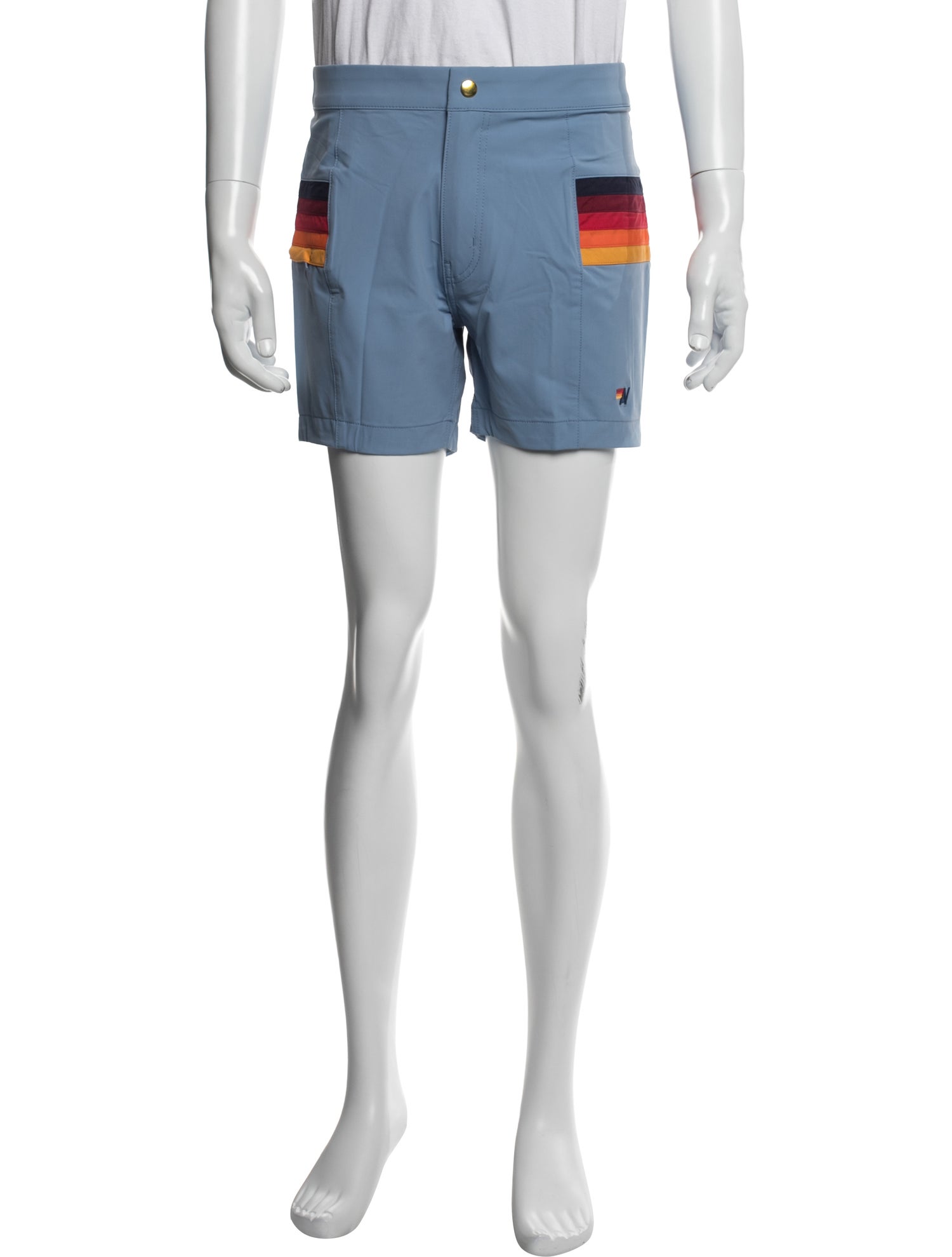 Aviator Nation Graphic Print Flat Front Shorts