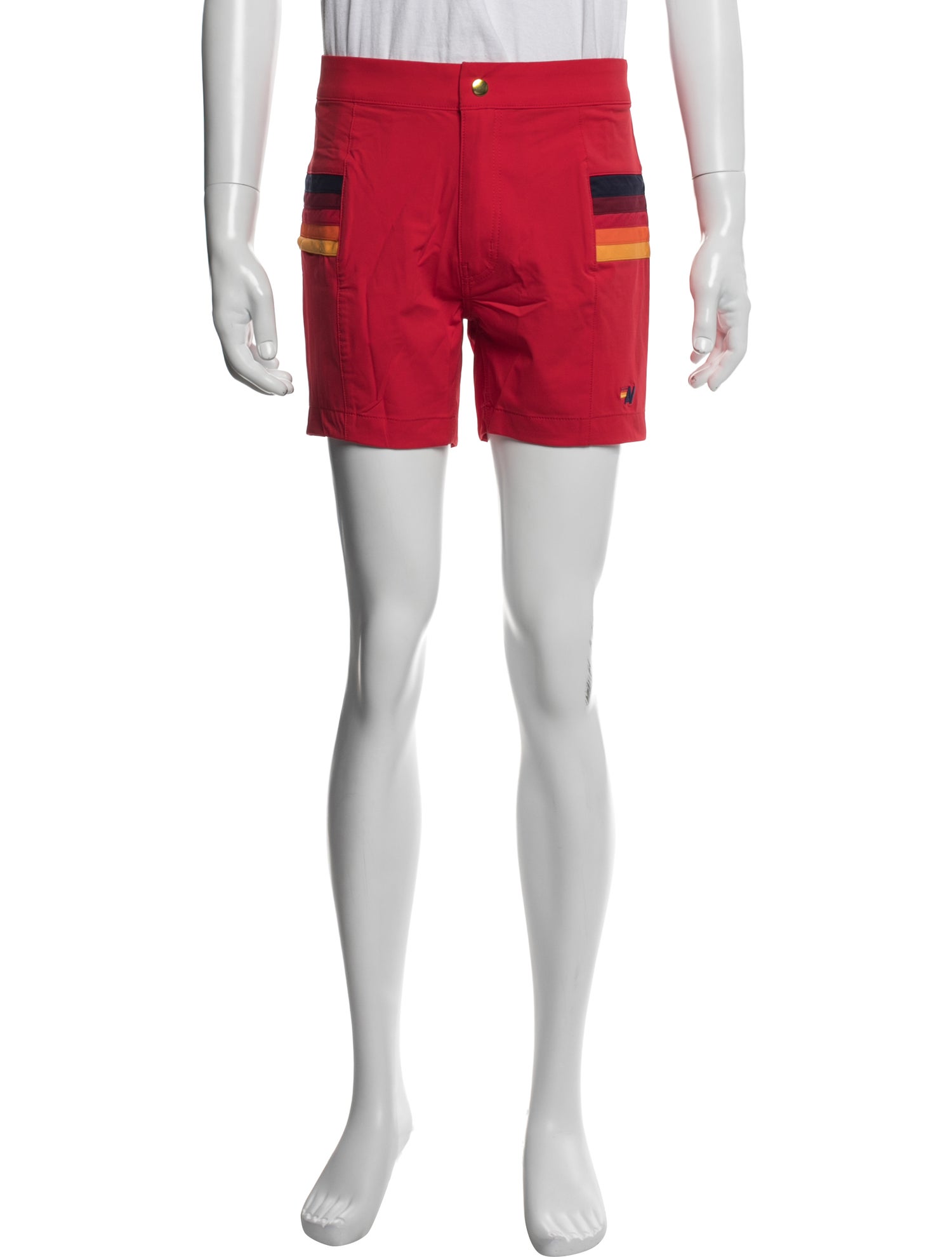Aviator Nation Graphic Print Flat Front Shorts