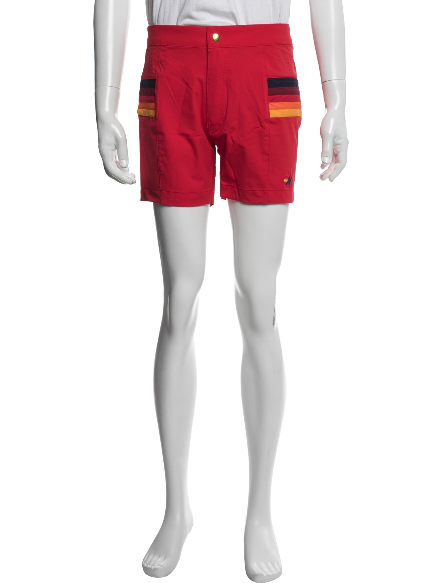 Aviator Nation Graphic Print Flat Front Shorts