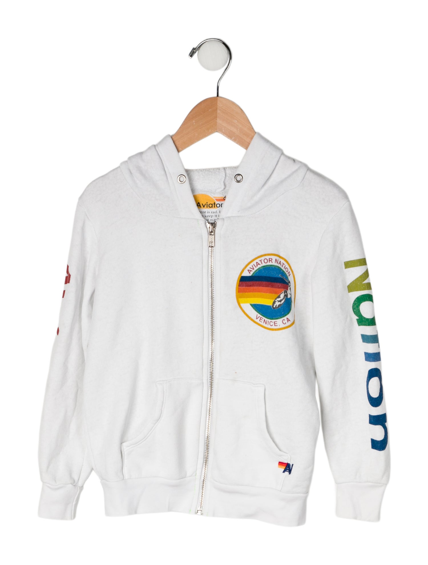 Aviator Nation Graphic Print Hooded Sweatshirt