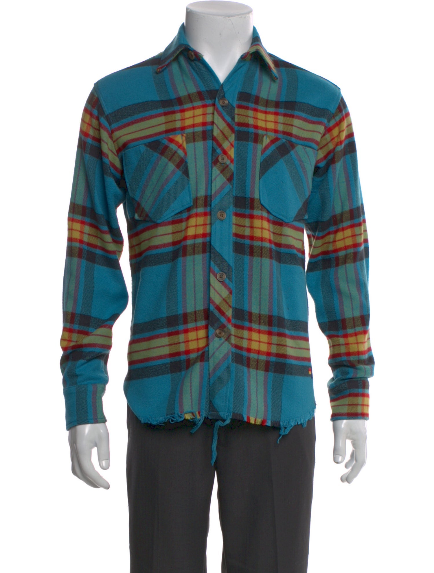 Aviator Nation Plaid Print Long Sleeve Shirt