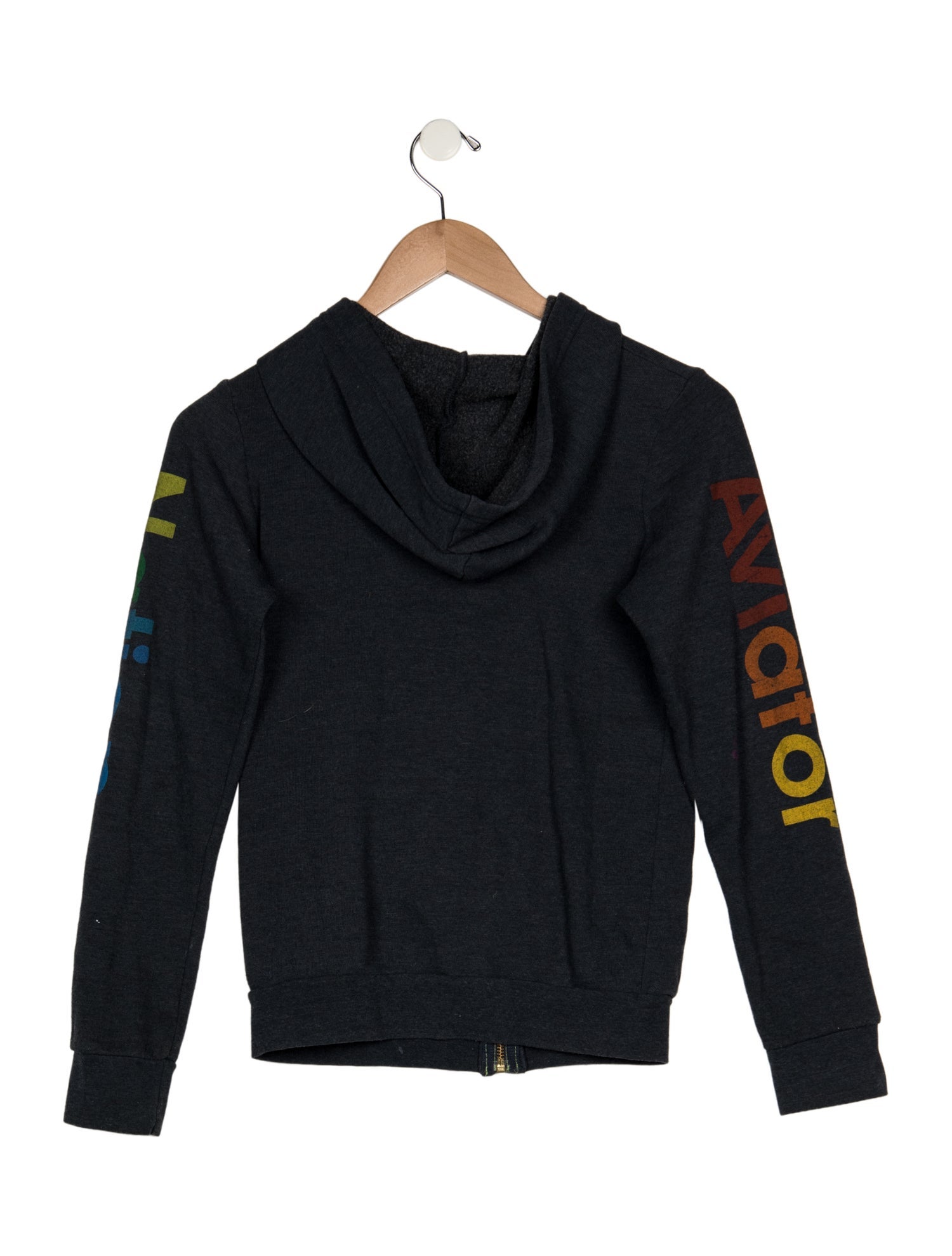 Aviator Nation Girls Branded Pattern Printed Hoodie