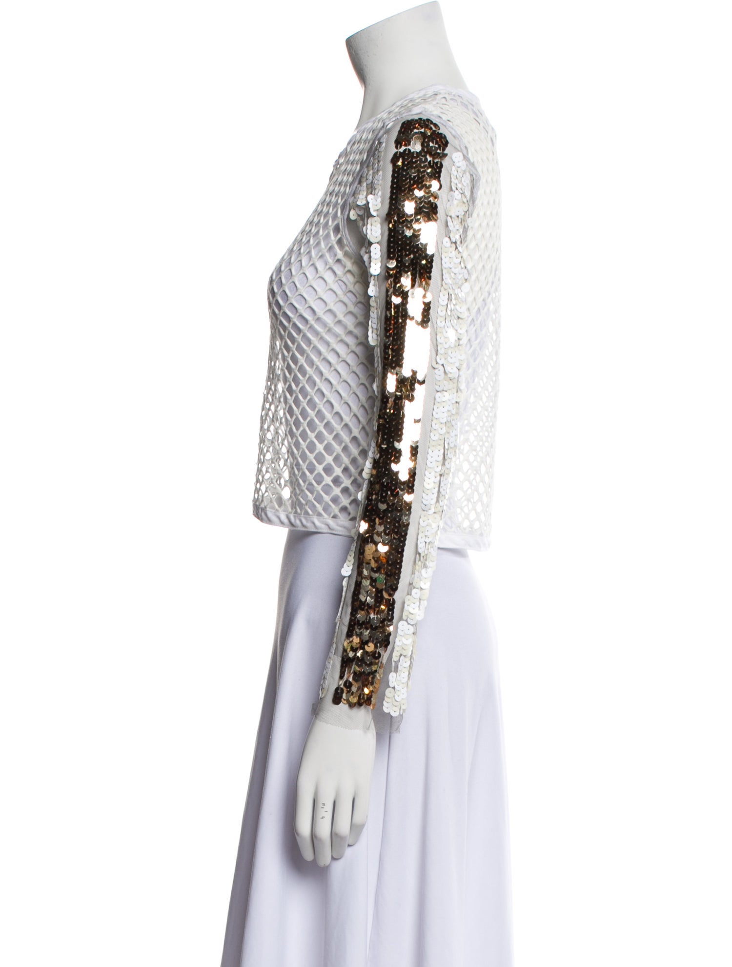 Aviu Scoop Neck Long Sleeve Crop Top