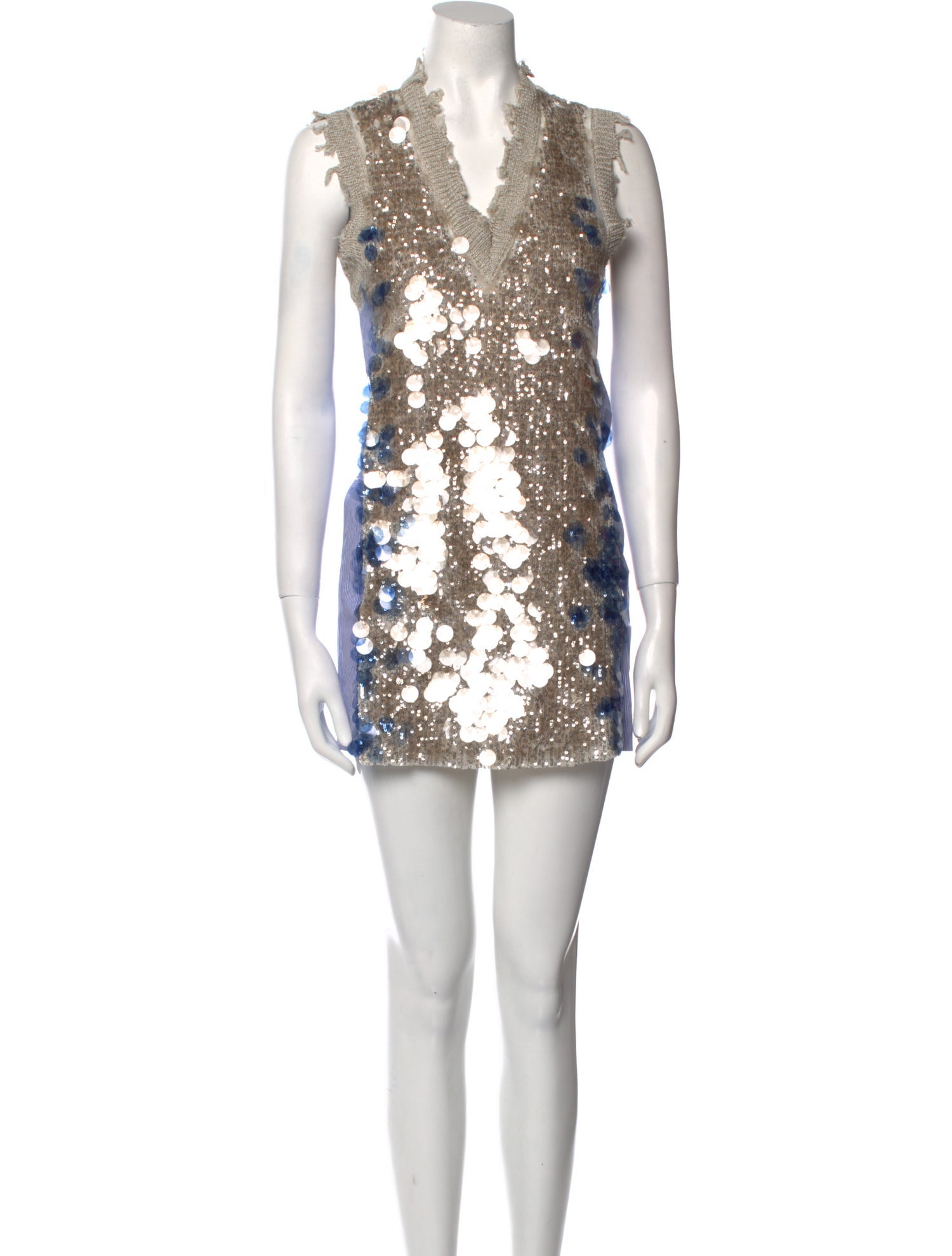 Aviu V-Neck Mini Dress