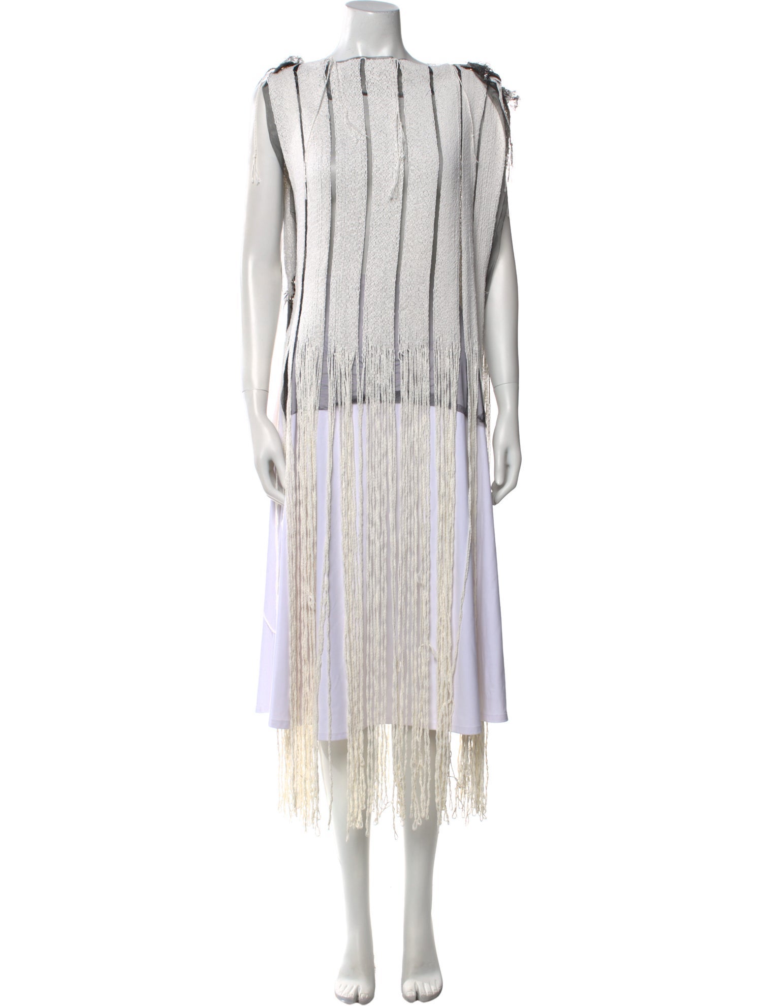 Aviu Striped Poncho