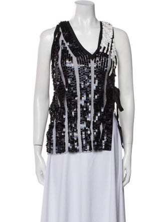 Aviu Printed V-Neck Top
