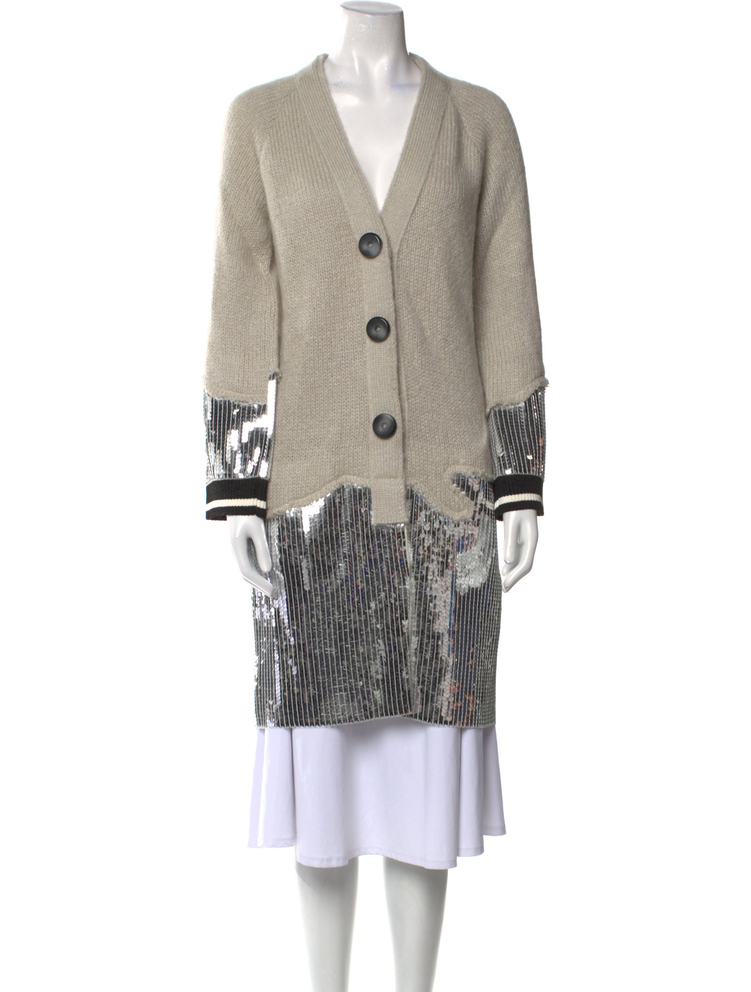 Aviu Striped V-Neck Sweater w/ Tags