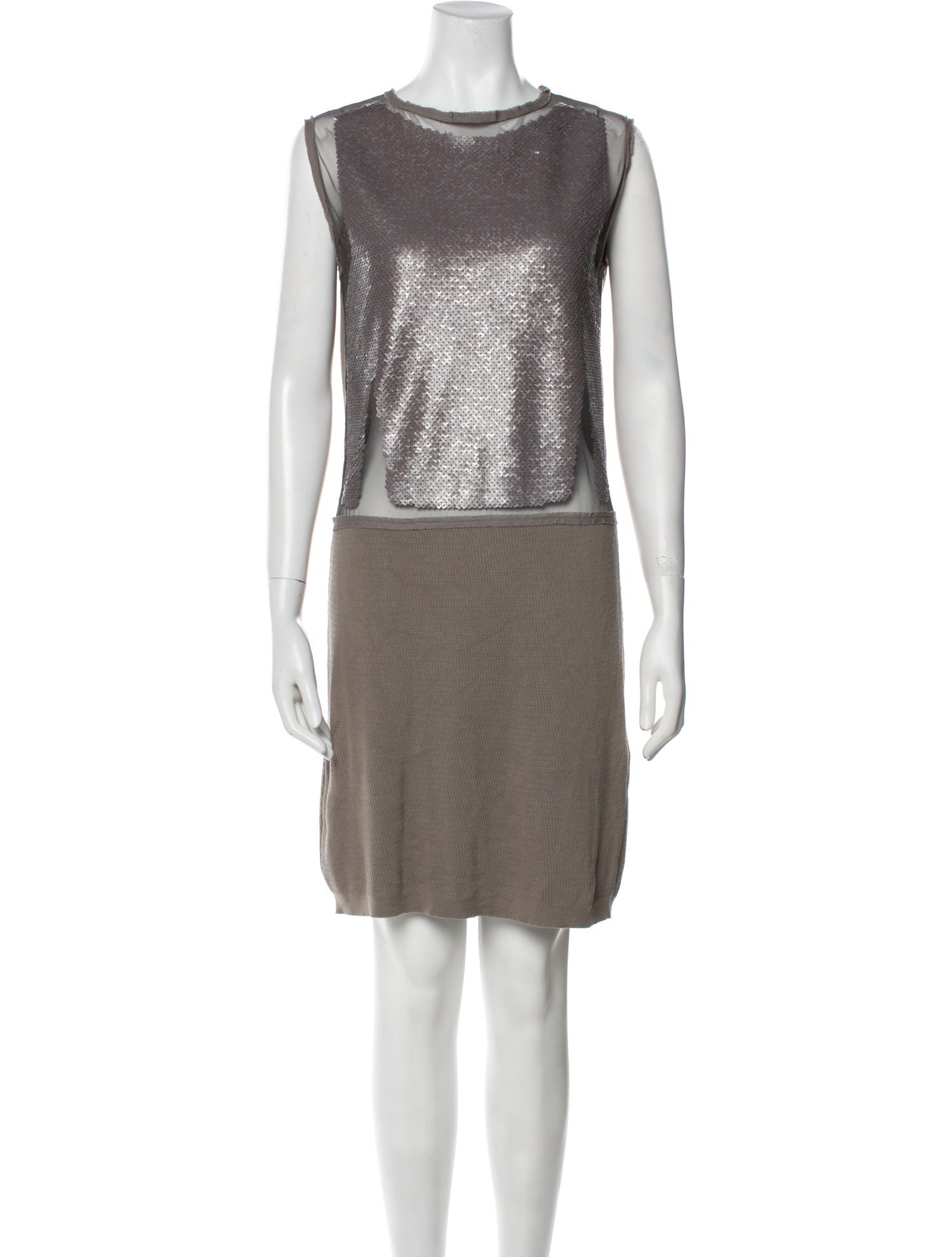 Aviu Bateau Neckline Mini Dress