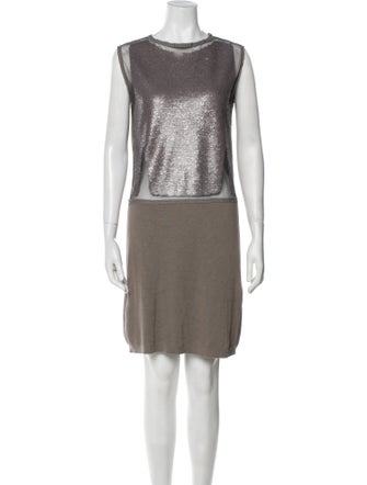 Aviu Bateau Neckline Mini Dress