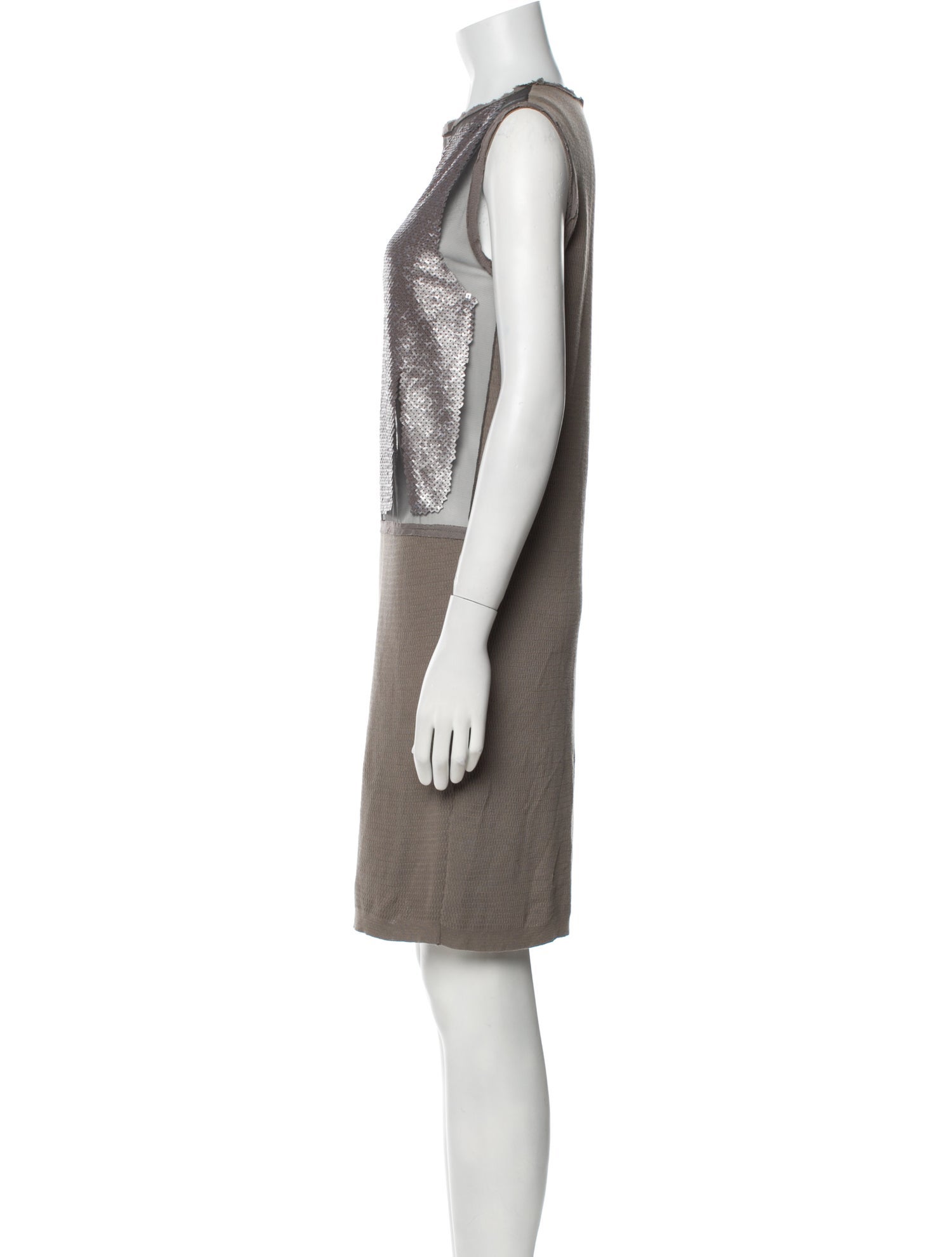 Aviu Bateau Neckline Mini Dress