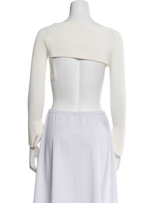 Aviu Scoop Neck Long Sleeve Crop Top