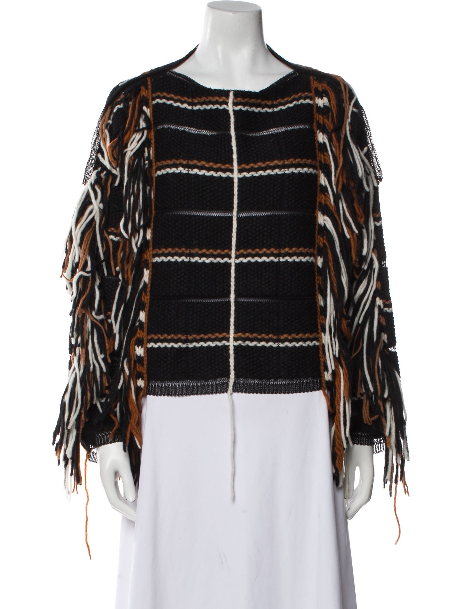 Aviu Striped Scoop Neck Sweater