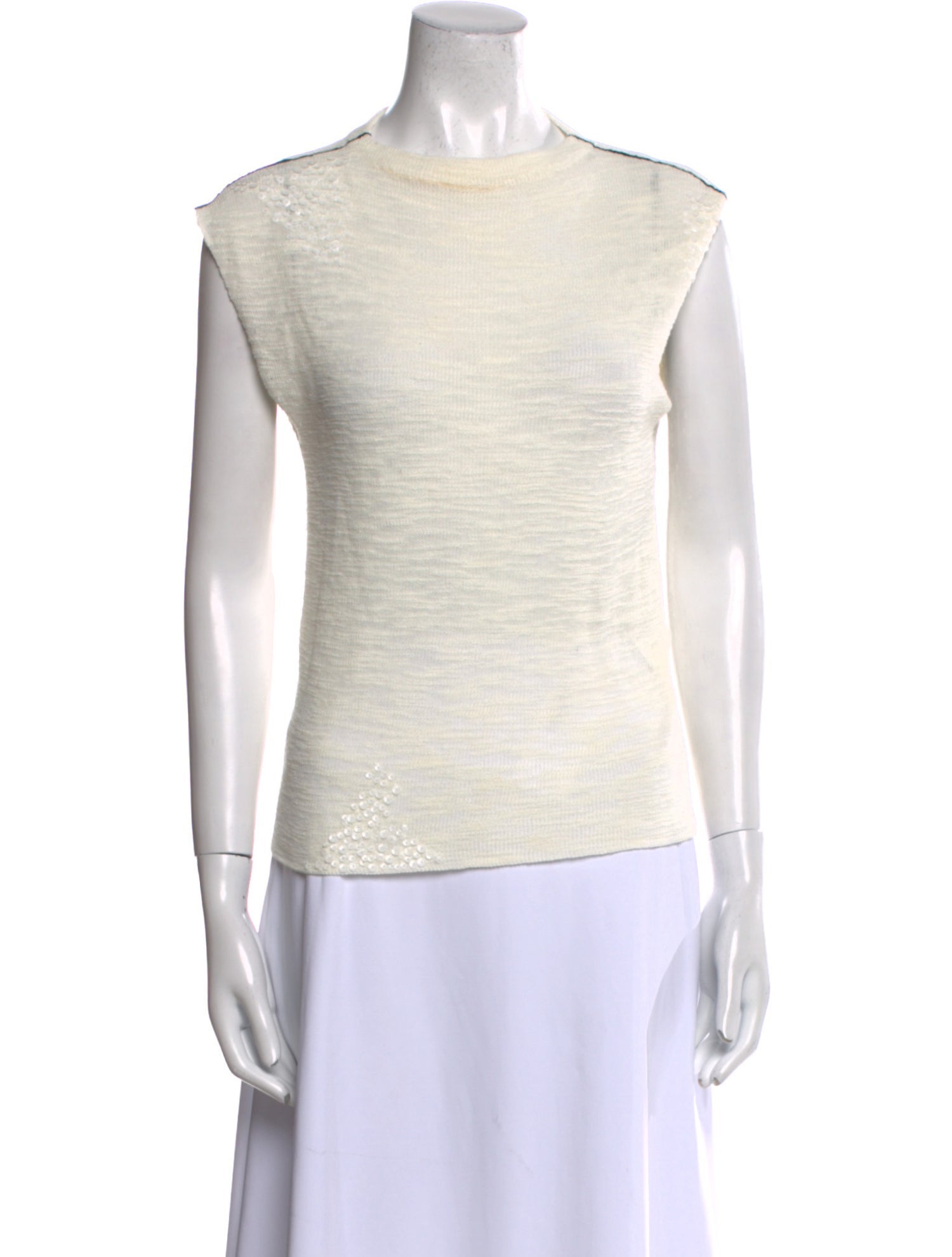 Aviu Crew Neck Sleeveless Top
