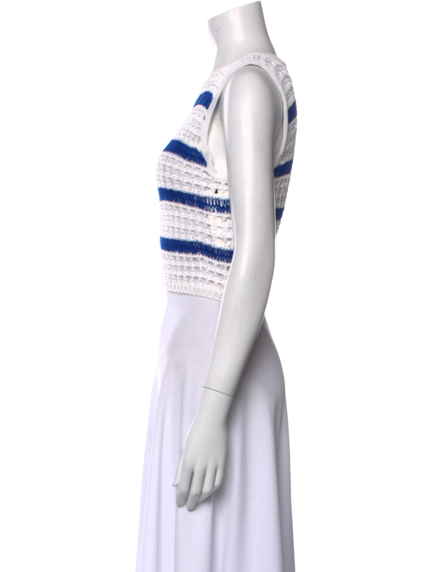 Aviu Striped Scoop Neck Crop Top w/ Tags