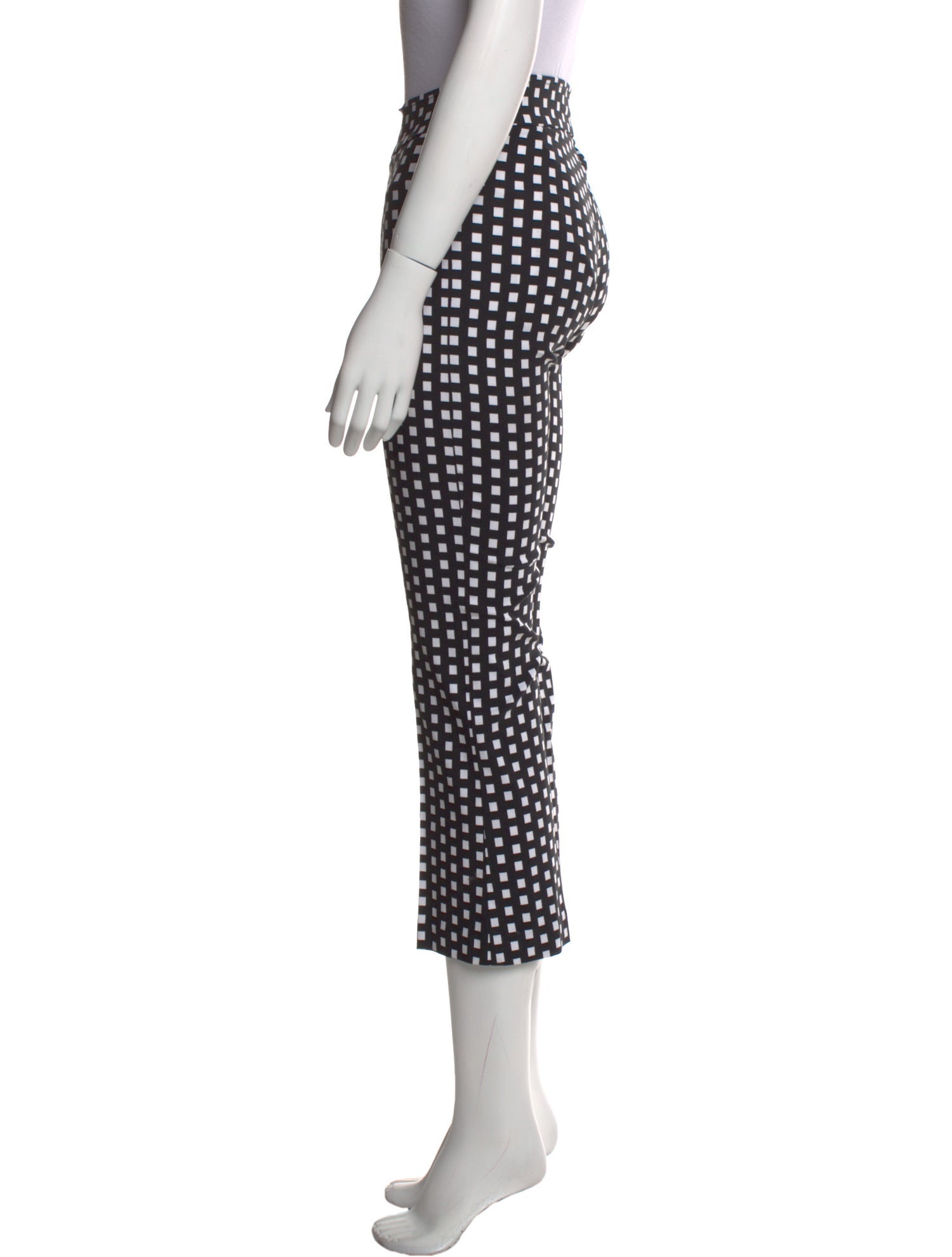 Avenue Montaigne Plaid Print Straight Leg Pants