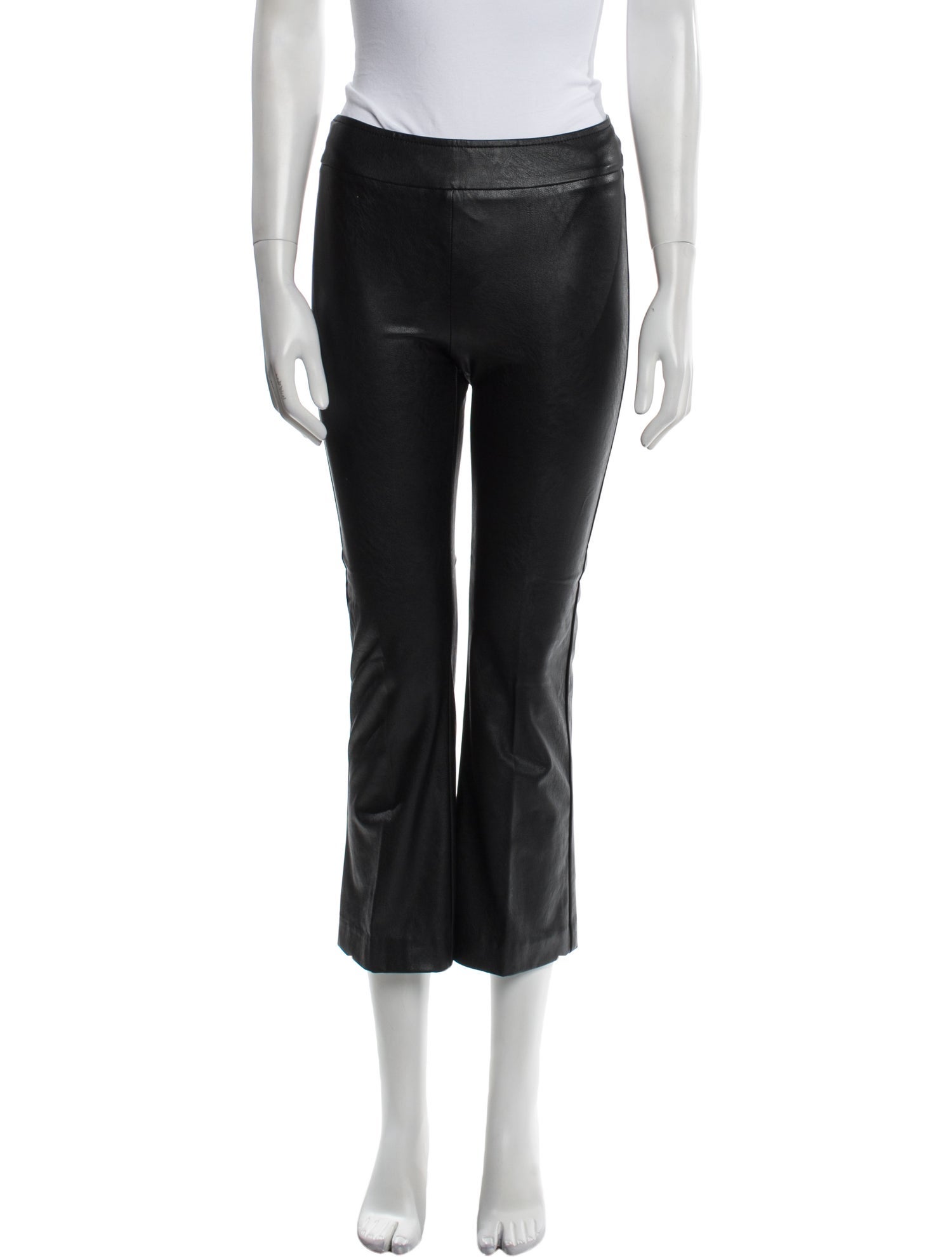 Avenue Montaigne Faux Leather Straight Leg Pants
