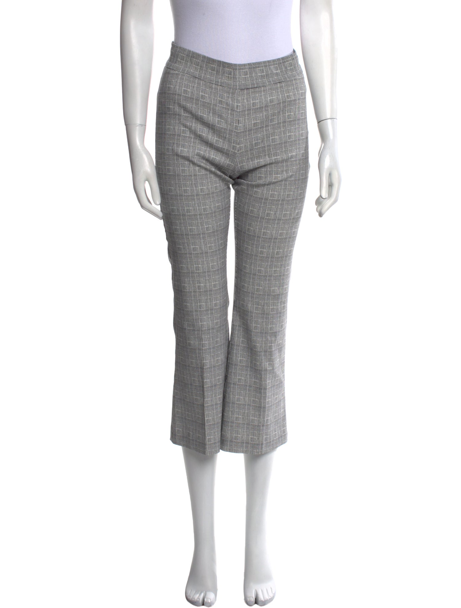 Avenue Montaigne Plaid Print Straight Leg Pants