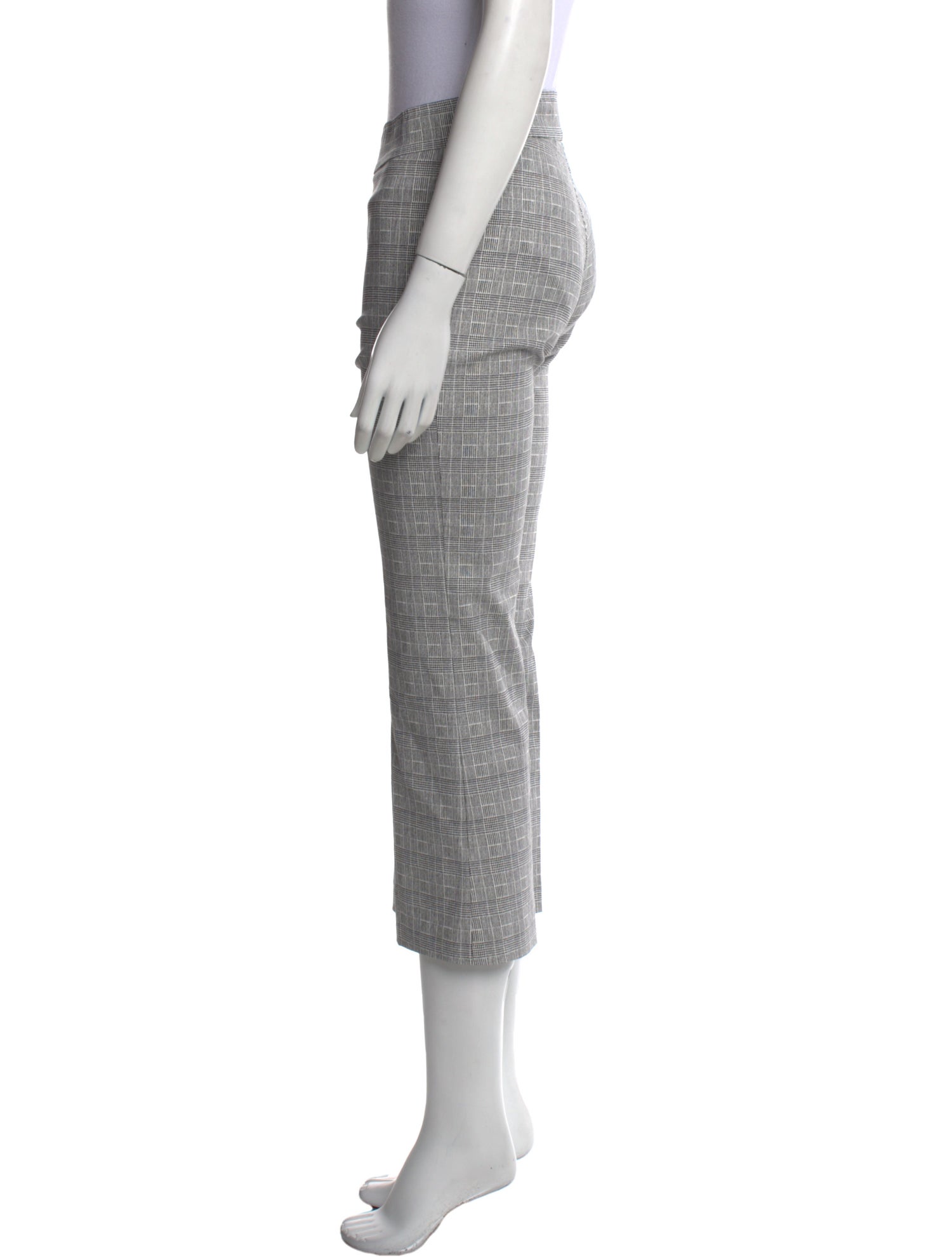 Avenue Montaigne Plaid Print Straight Leg Pants