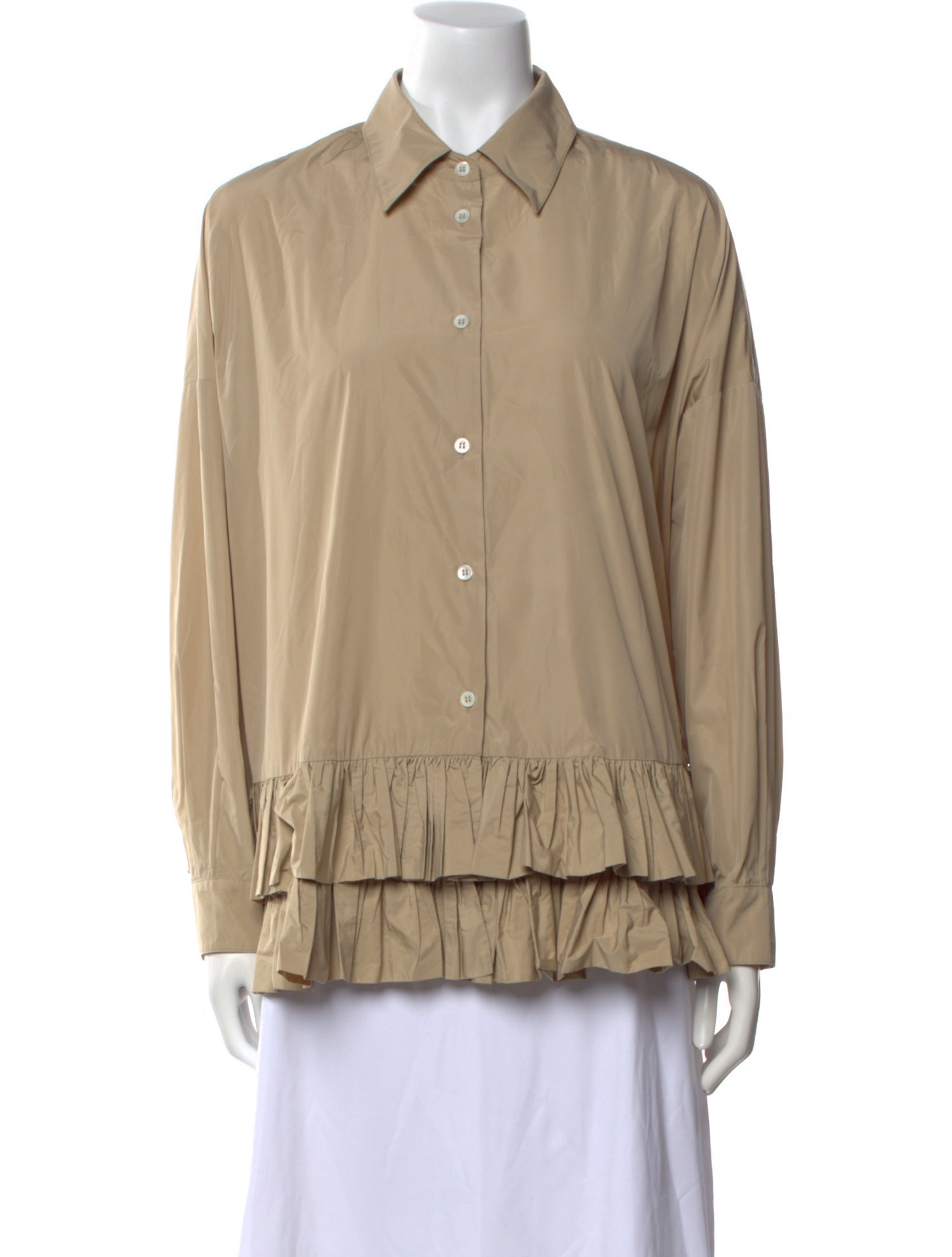 AVN Long Sleeve Button-Up Top